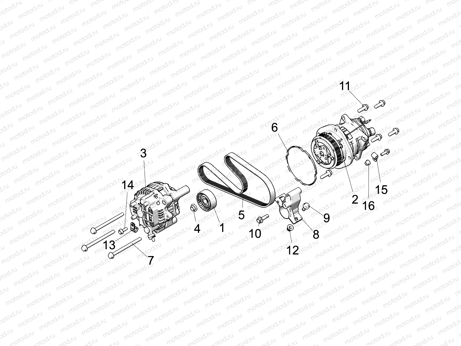 ENGINE | ENGINE, ALTERNATOR AND COMPRESSOR - R19RSU99A9/AD/B9/BD (C700126-1)