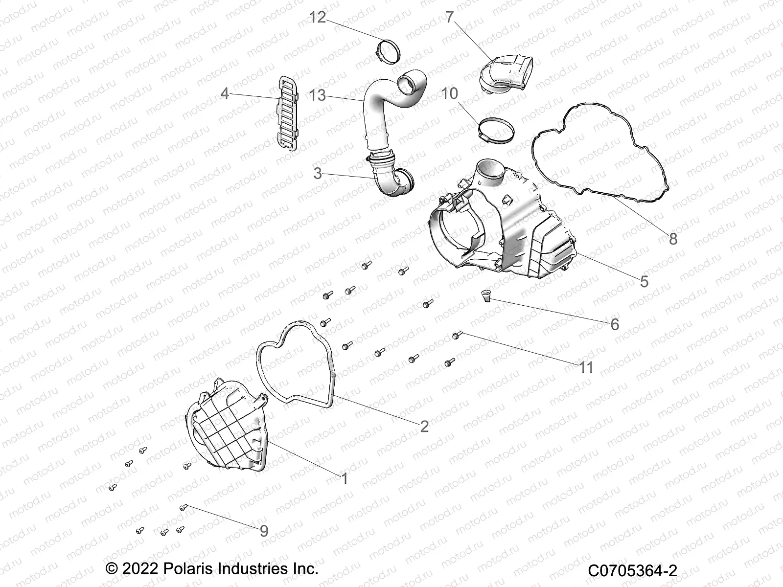 ENGINE | ENGINE, ALTERNATOR COVER HVAC - R22RSU99A9/AC/AM/AS/B9/BC/BM/BS (C0705364-2)