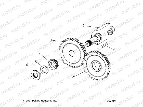 ENGINE | ENGINE, BALANCE SHAFT and BALANCE GEAR - Z21HCB18B2 (702836)