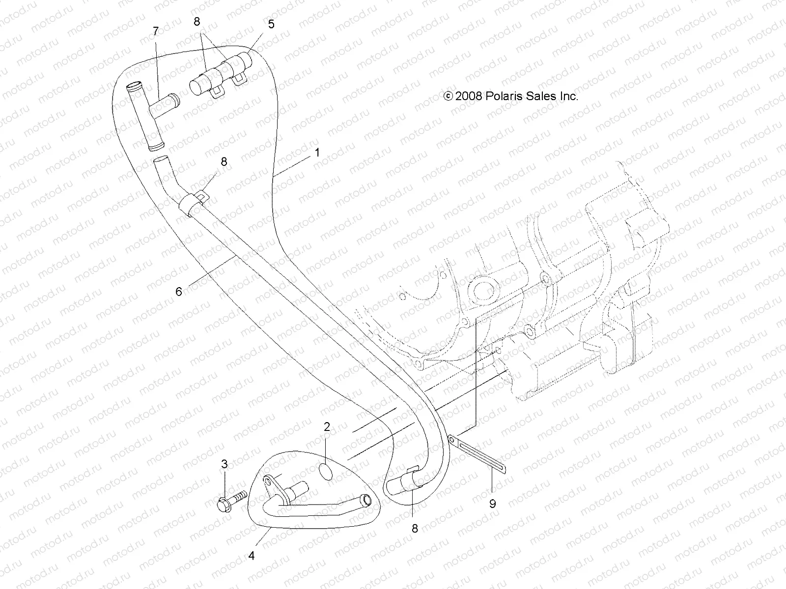 ENGINE | ENGINE, BREATHER - A13TN55FA (49ATVBREATHER09SPXP550)