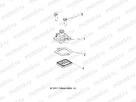 ENGINE | ENGINE, BREATHER - D22M2A57B4/G57B4 (49RGRBREATHER14570)