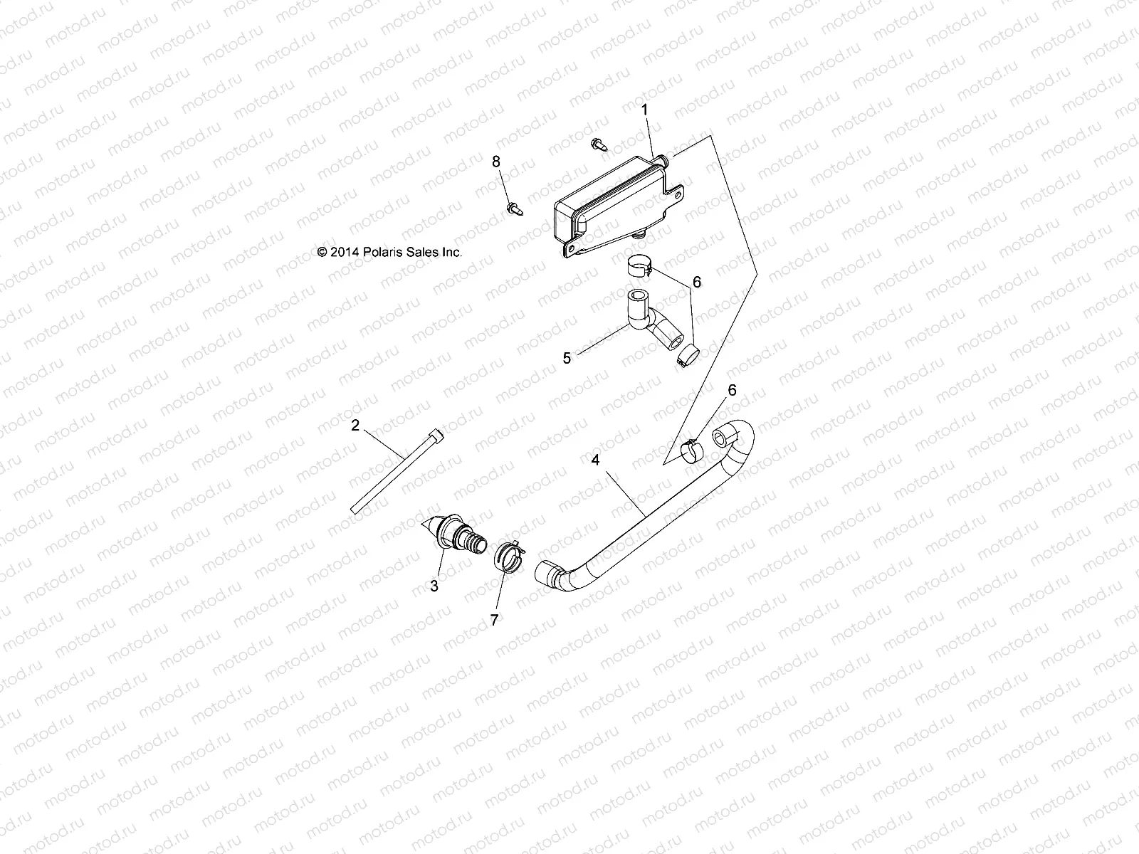 ENGINE | ENGINE, BREATHER HOSE - A15DAA32AA/AJ (49ATVBREATHER15325)