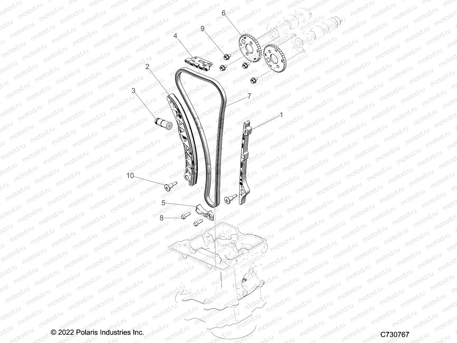 ENGINE | ENGINE, CAM CHAIN and SPROCKET - R23M4A57B1/EB4/B9 (C730767)