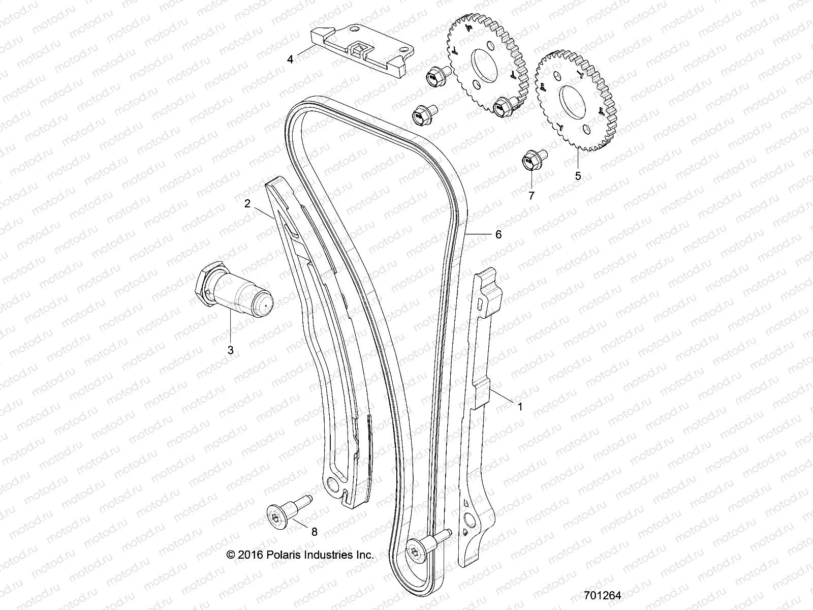 ENGINE | ENGINE, CAM CHAIN AND SPROCKET - Z18VHE57BV (701264)