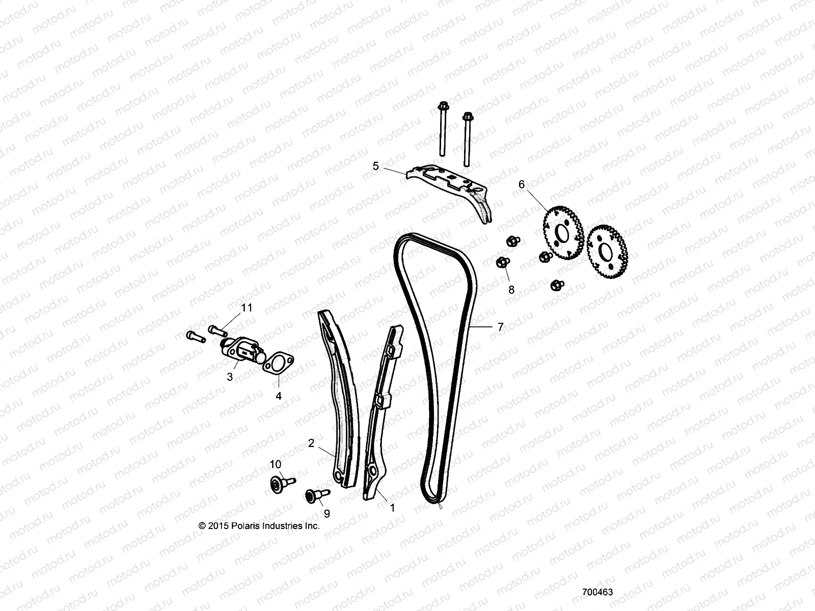 ENGINE | ENGINE, CAM CHAIN AND TENSIONER - R19RGE99F2/FF/SC2/SFF/PCF/PFF (700463)