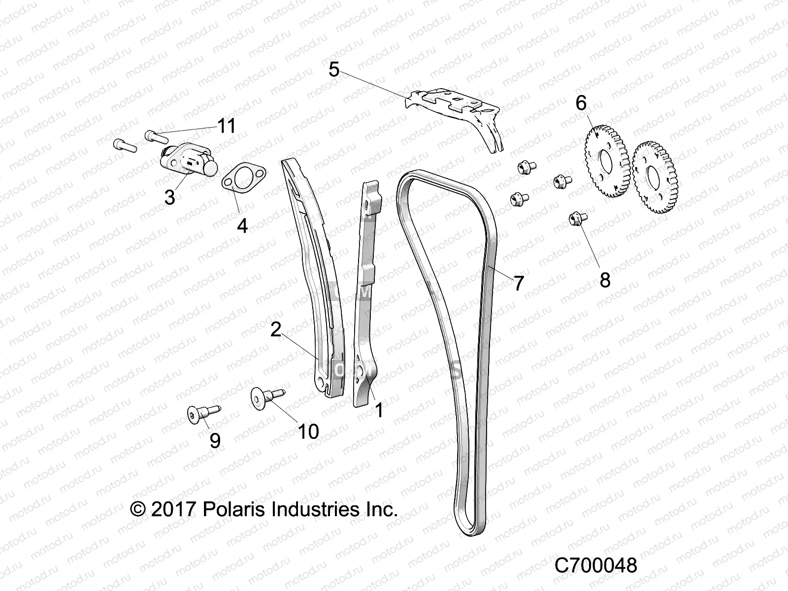 ENGINE | ENGINE, CAM CHAIN AND TENSIONER - R19RSU99/A/B (C700048)