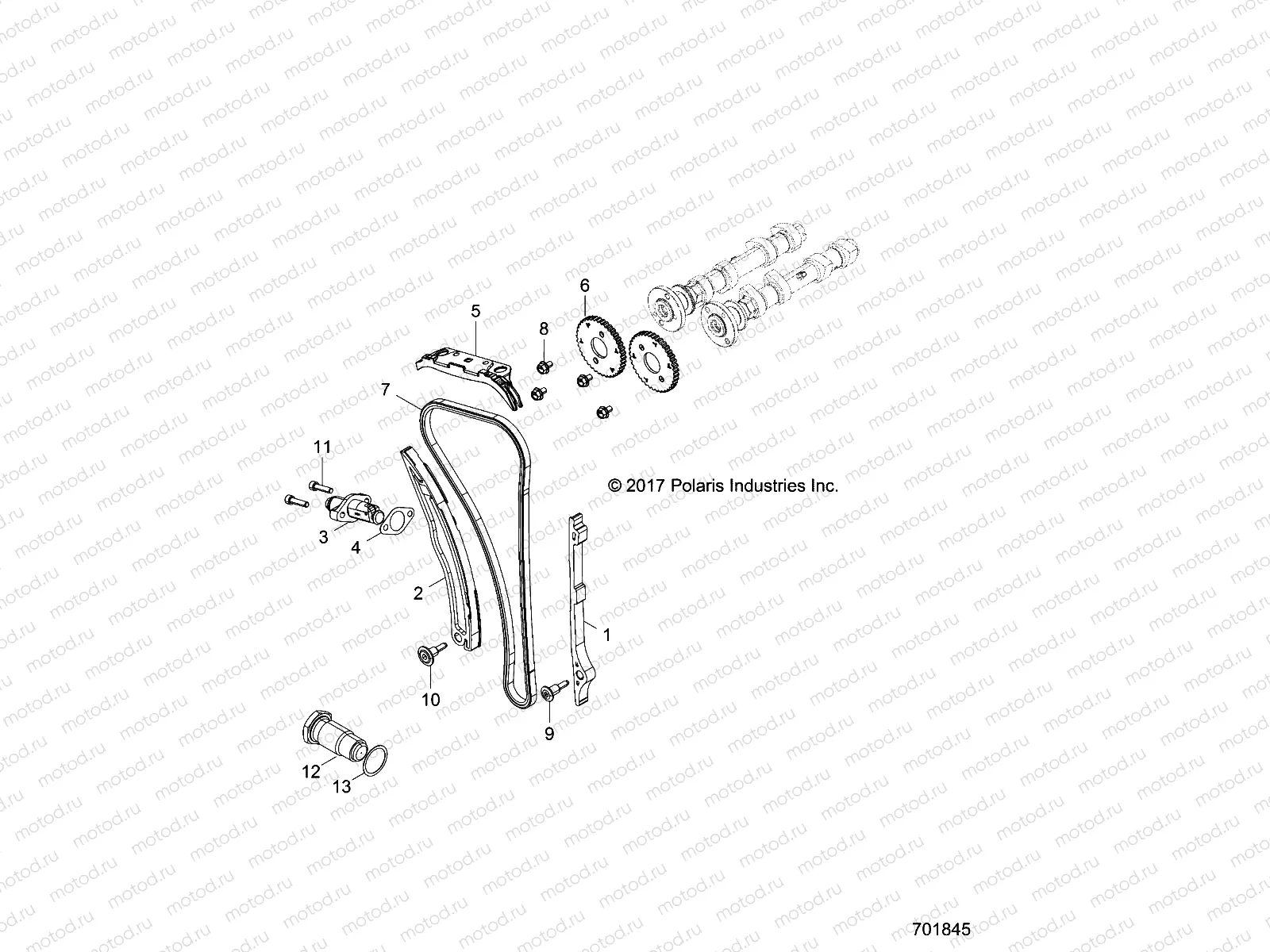 ENGINE | ENGINE, CAM CHAIN AND TENSIONER - Z18VFE99AK/AJ/AW/BK/BJ/BW/LW/K99AK/BK/M99AL (701845)