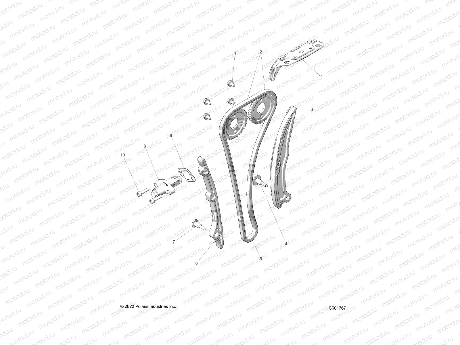 ENGINE | ENGINE, CAMCHAIN, SPROCKETS AND TENSIONER - S23TDP9FS (C601767)