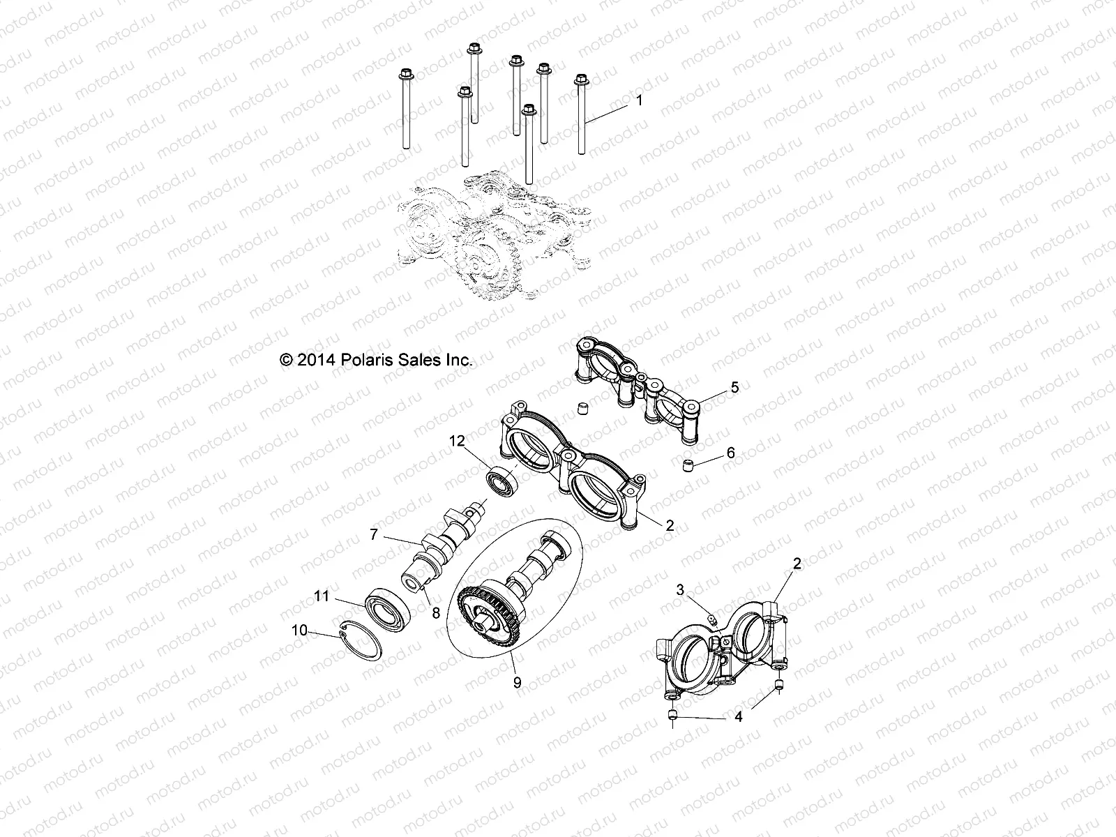 ENGINE | ENGINE, CAMS AND BEARING HOUSING - A15SEA32HA (49ATVCAMSHAFT14SP325)