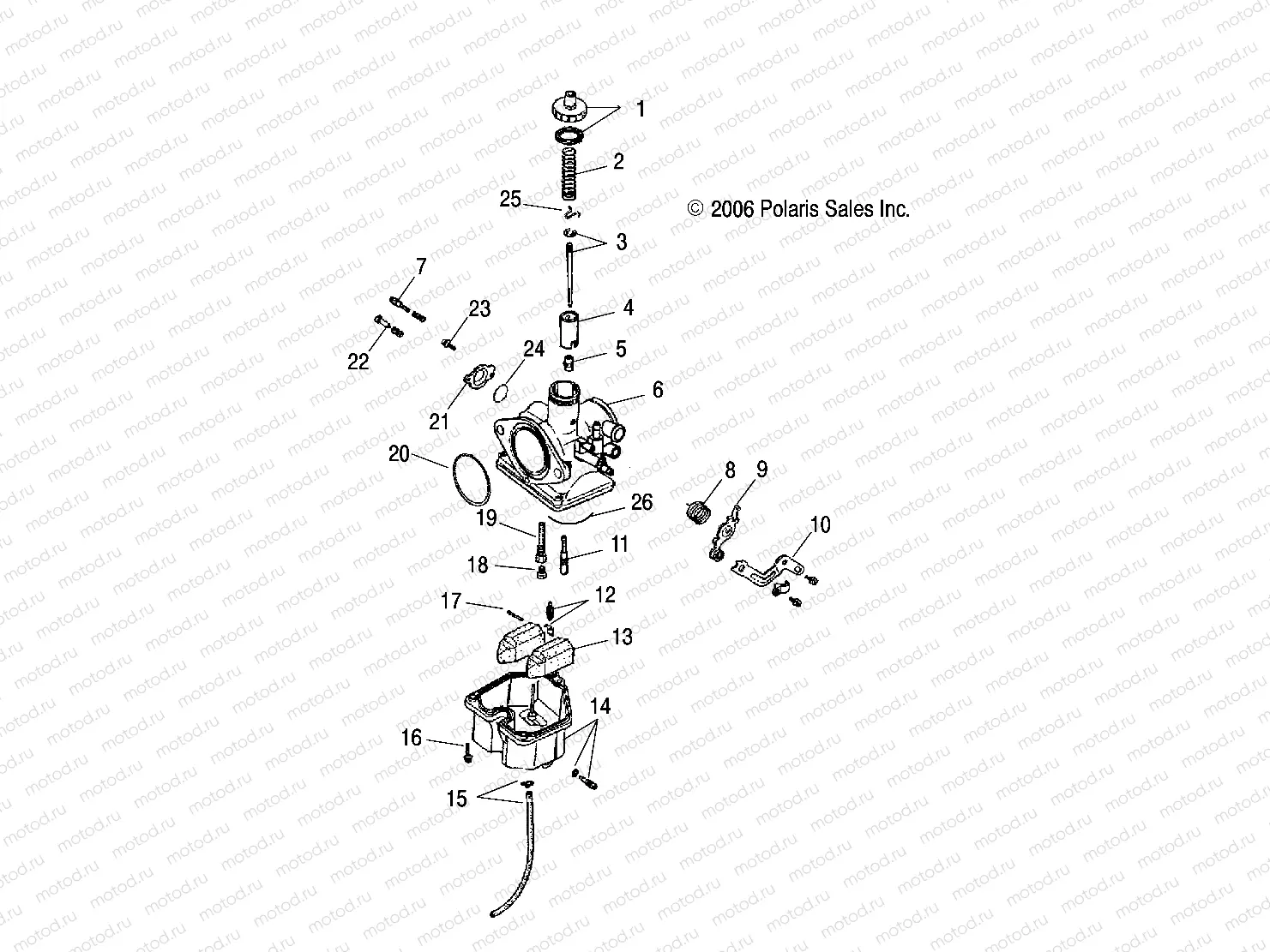 ENGINE | ENGINE, CARBURETOR - A07PB20AA/AD (49ATVCARB07PHX)