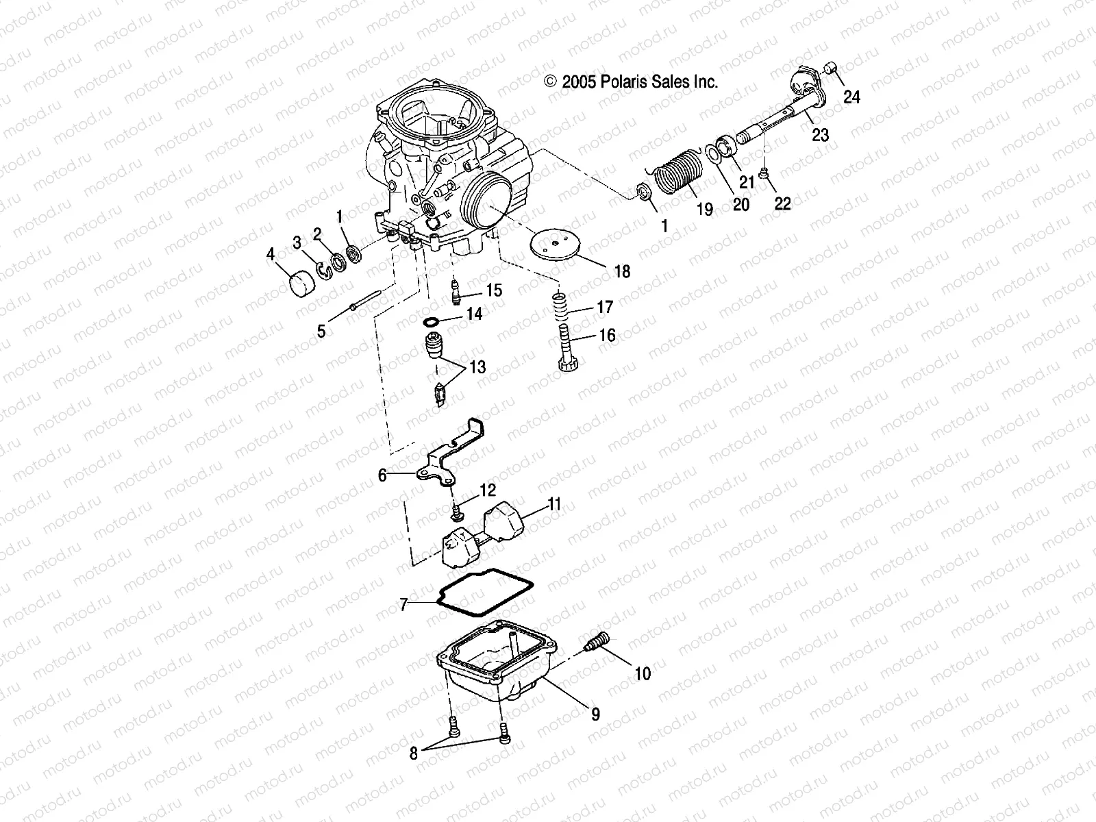 ENGINE | ENGINE, CARBURETOR LOWER - A10LH27AX/AZ (4999202079920207D06)
