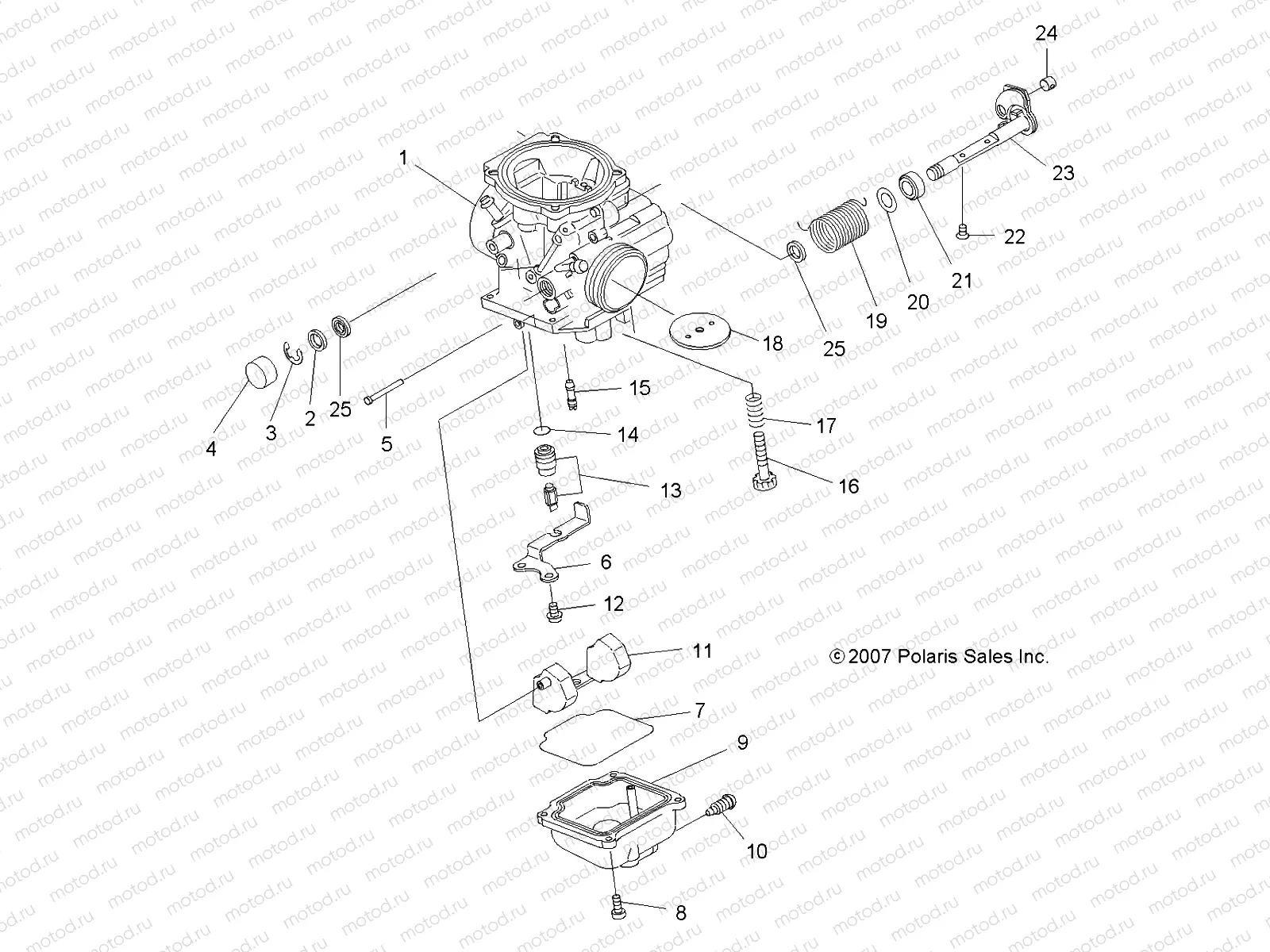 ENGINE | ENGINE, CARBURETOR LOWER - A10LH46AX/AZ (49ATVCARB08SP400)