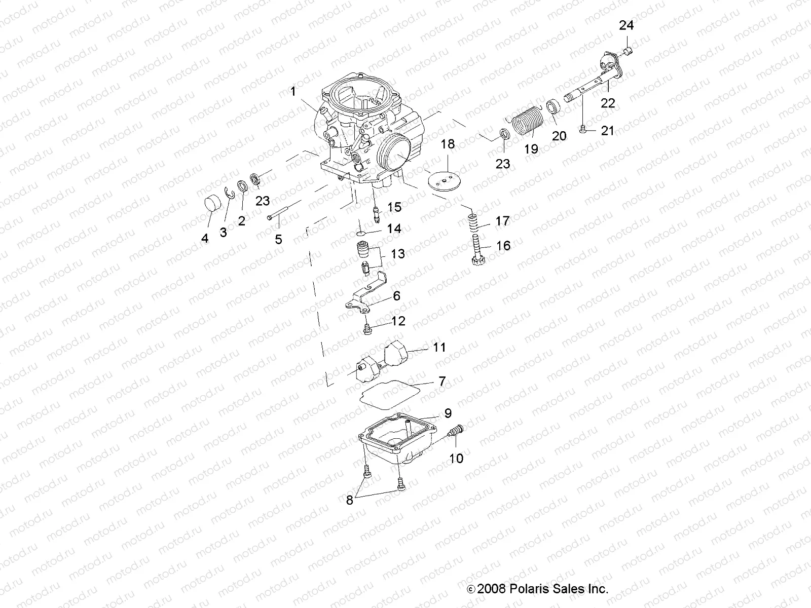 ENGINE | ENGINE, CARBURETOR, LOWER - R09RB50AF (49RGRCARBLWR095002X4)
