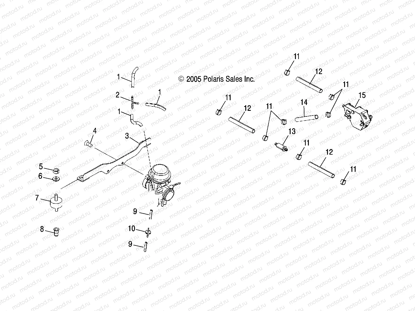 ENGINE | ENGINE, CARBURETOR MOUNTING and FUEL PUMP/LINES - A07MH46AA/AZ (4999200059920005A12)