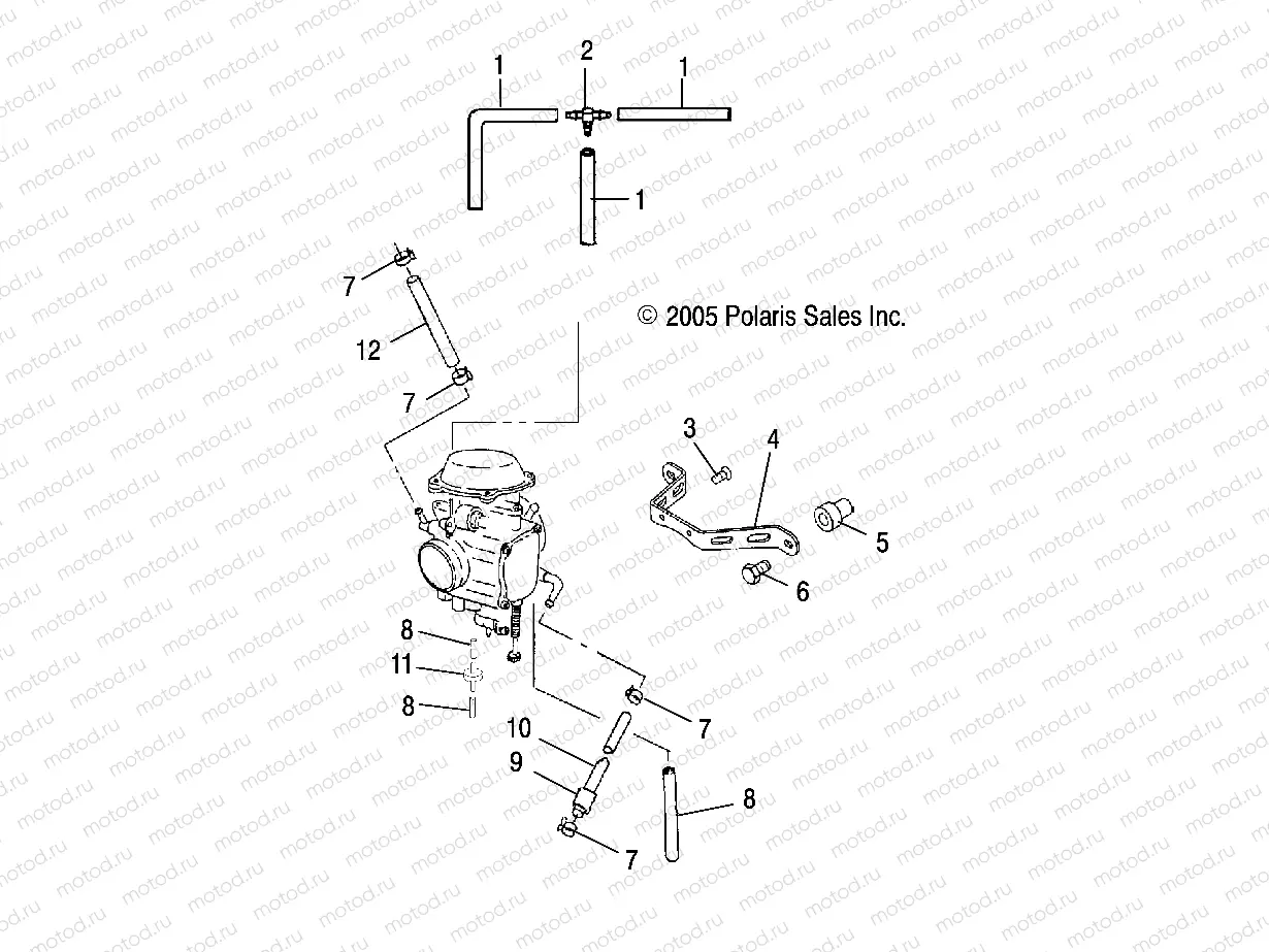 ENGINE | ENGINE, CARBURETOR MOUNTING/VENTING/FUEL LINES - A07CL50AA (4999201649920164A10)