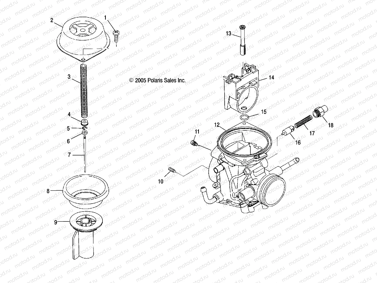 ENGINE | ENGINE, CARBURETOR, UPPER - A07BG50AA/FA (4999201549920154D01)