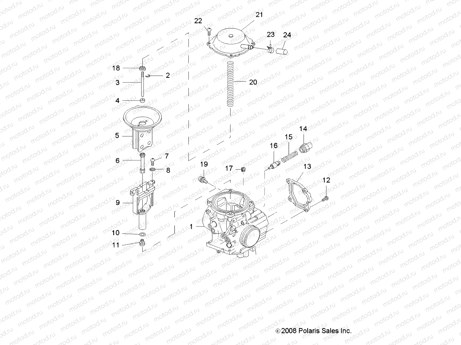 ENGINE | ENGINE, CARBURETOR, UPPER - R05RB50AA/RD50AA/AB/AC/AD/RF50AA/AB (49RGRCARBUPPER095002X4)