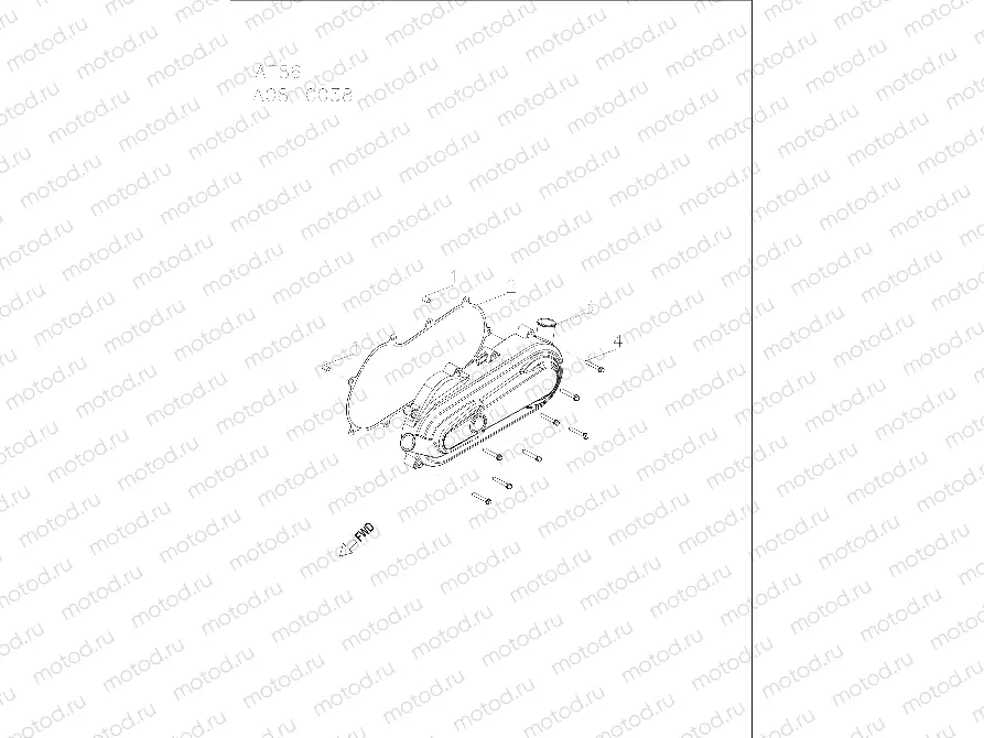 ENGINE | ENGINE, CLUTCH COVER - A19YAF11B5/N5 (A00014)