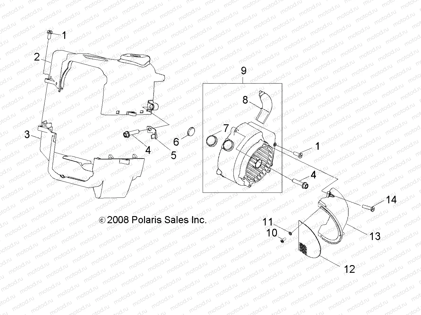 ENGINE | ENGINE, COOLING - A09VA17AA/AD (49RGRCOOL09RZR170)