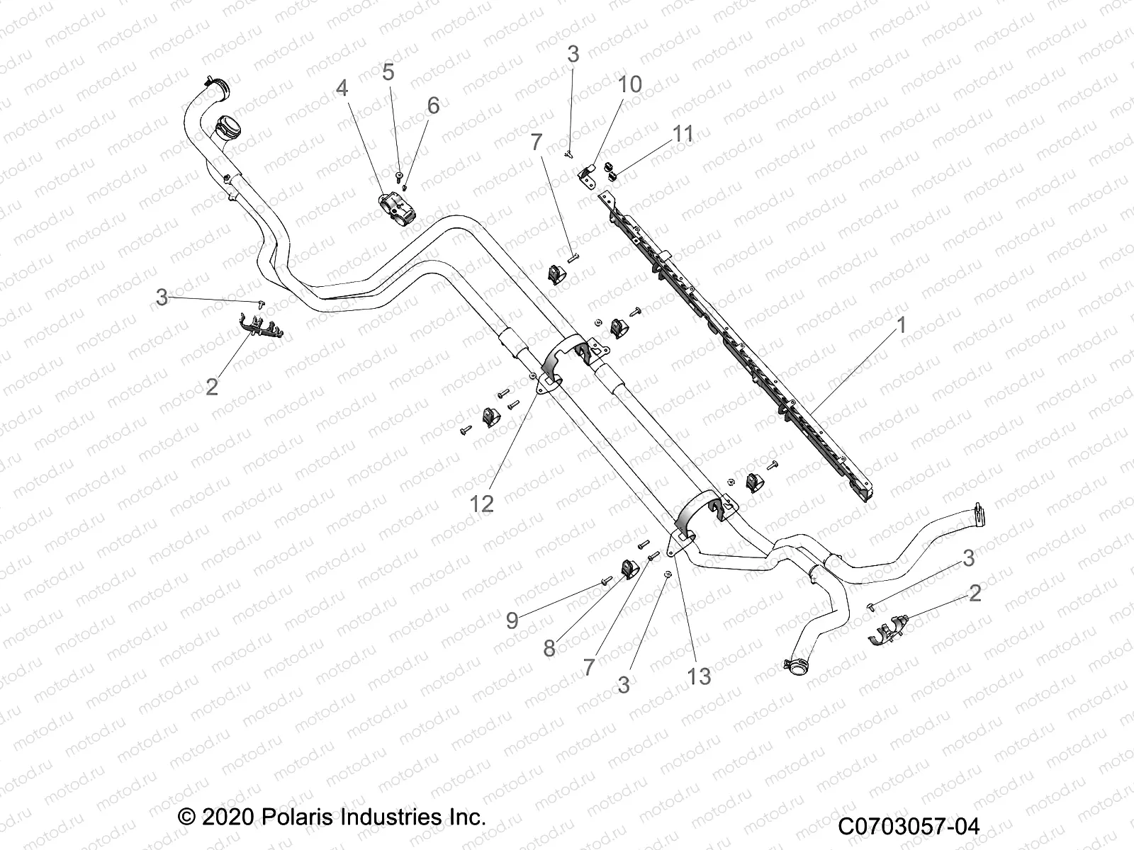 ENGINE | ENGINE, COOLING, HOSE MOUNTING - Z23RGD2KAJ/AK/BJ/BK (C0703057-04)