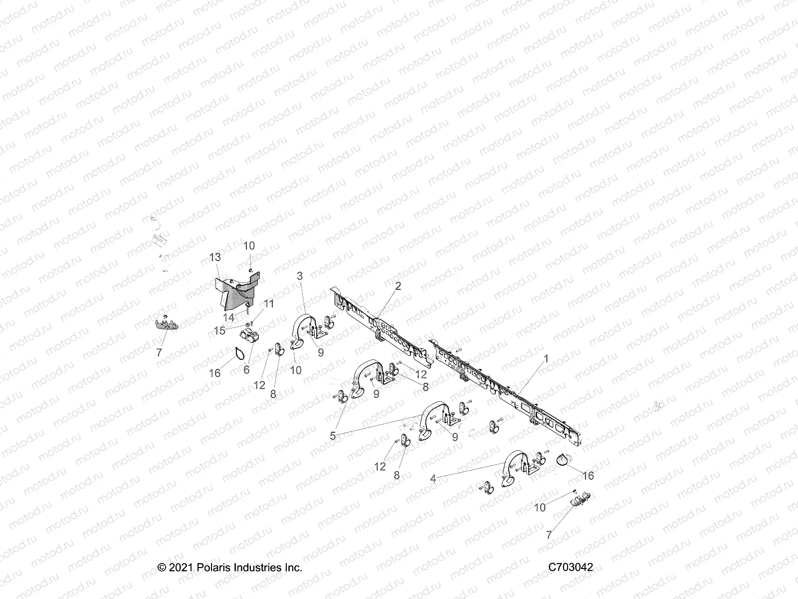 ENGINE | ENGINE, COOLING, HOSE MOUNTING - Z23RMD2KAK/AJ/BK/BJ (C703042)