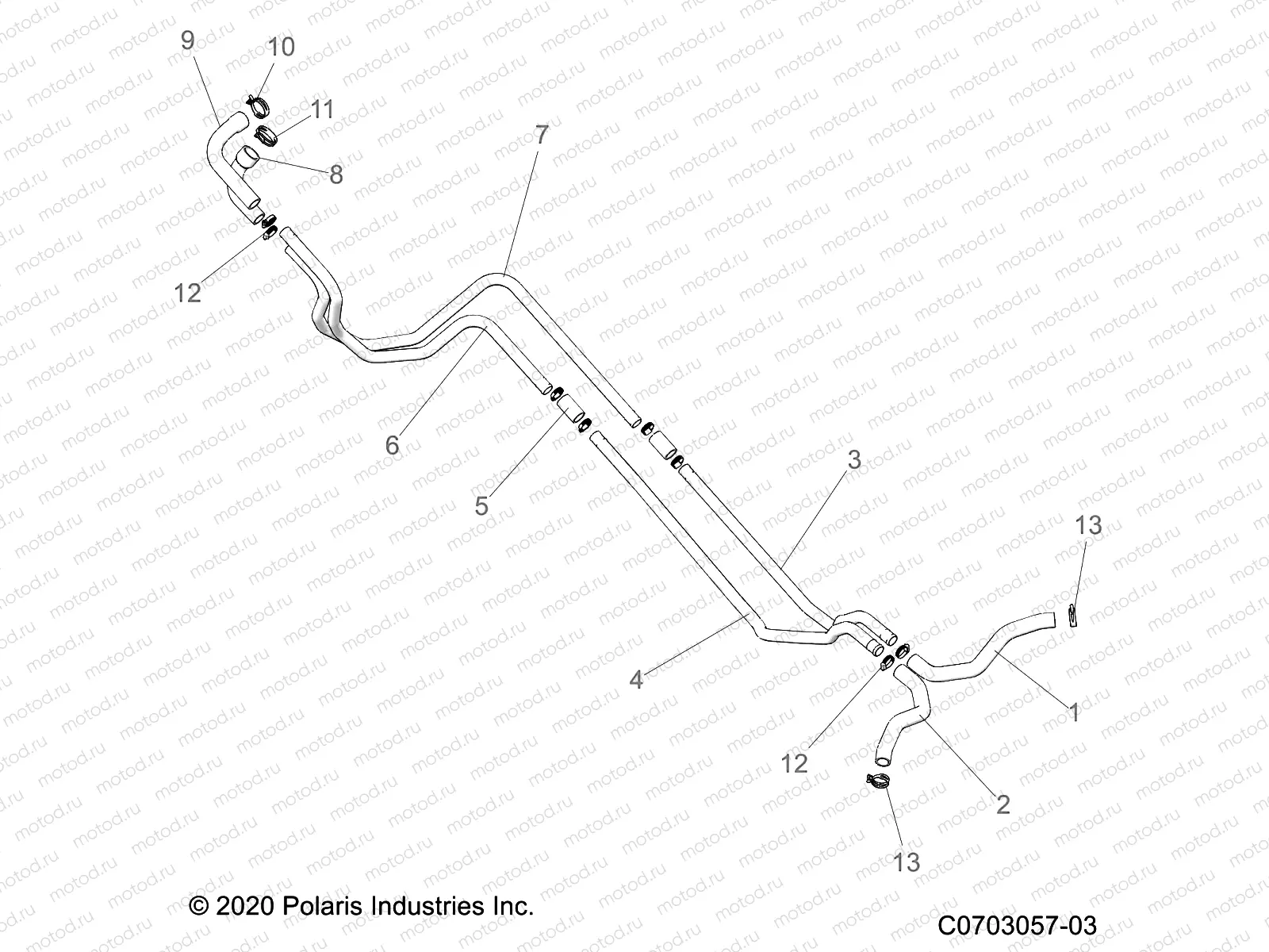 ENGINE | ENGINE, COOLING, HOSES - Z23RGC2KAJ/BJ (C0703057-03)