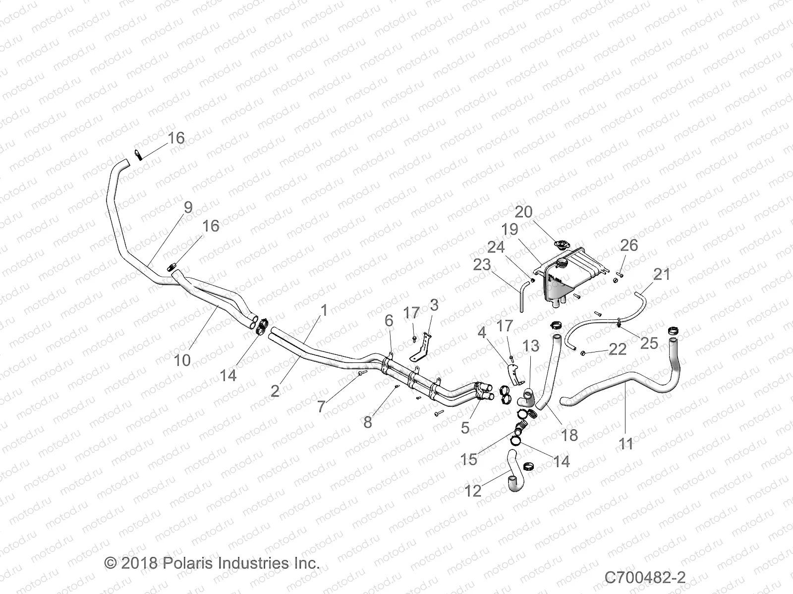 ENGINE | ENGINE, COOLING MAIN LINES - Z19VEE92AM/BM (C700482-2)