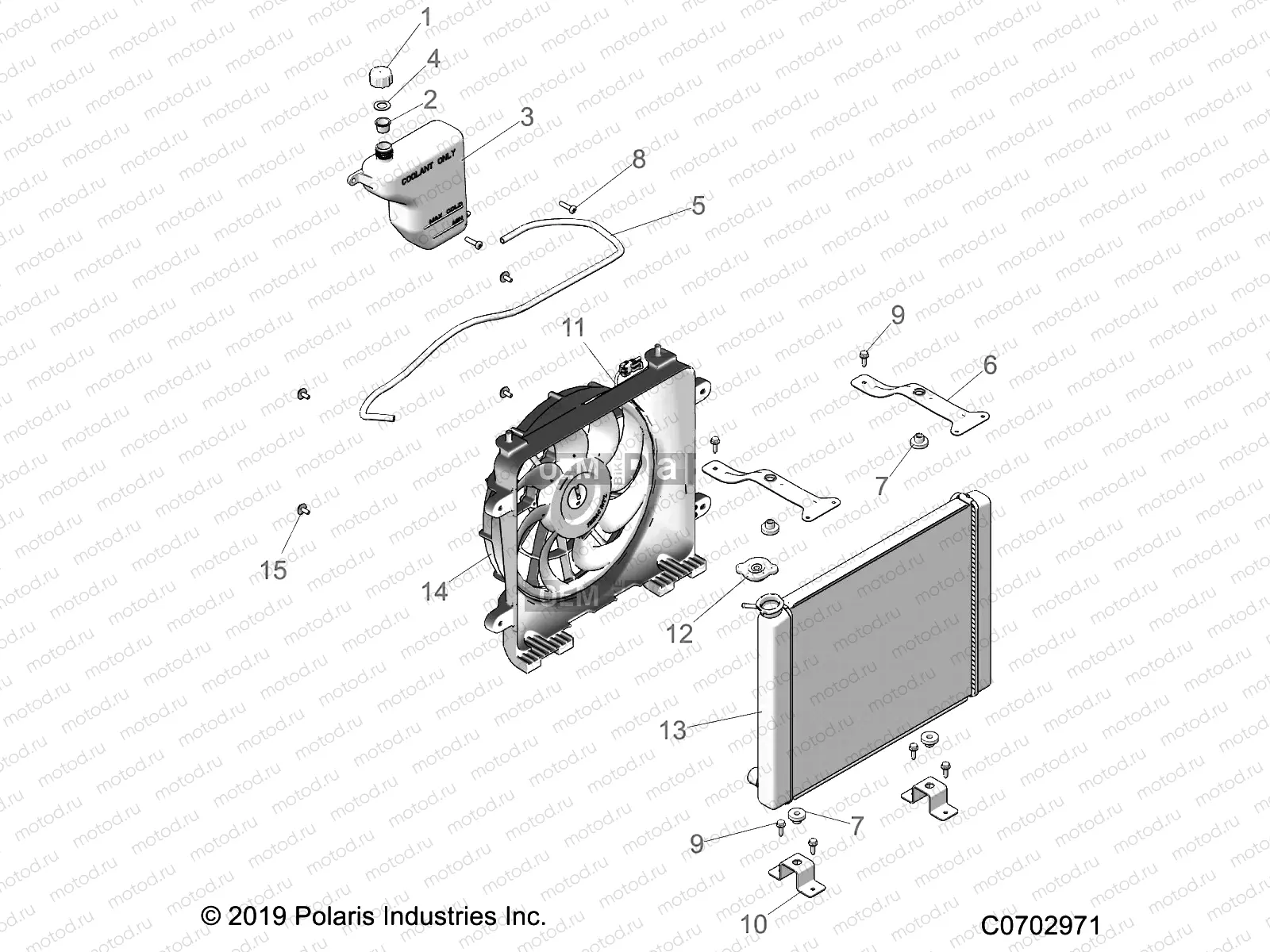 ENGINE | ENGINE, COOLING, RADIATOR - D20BEPD4B4 (C0702971)