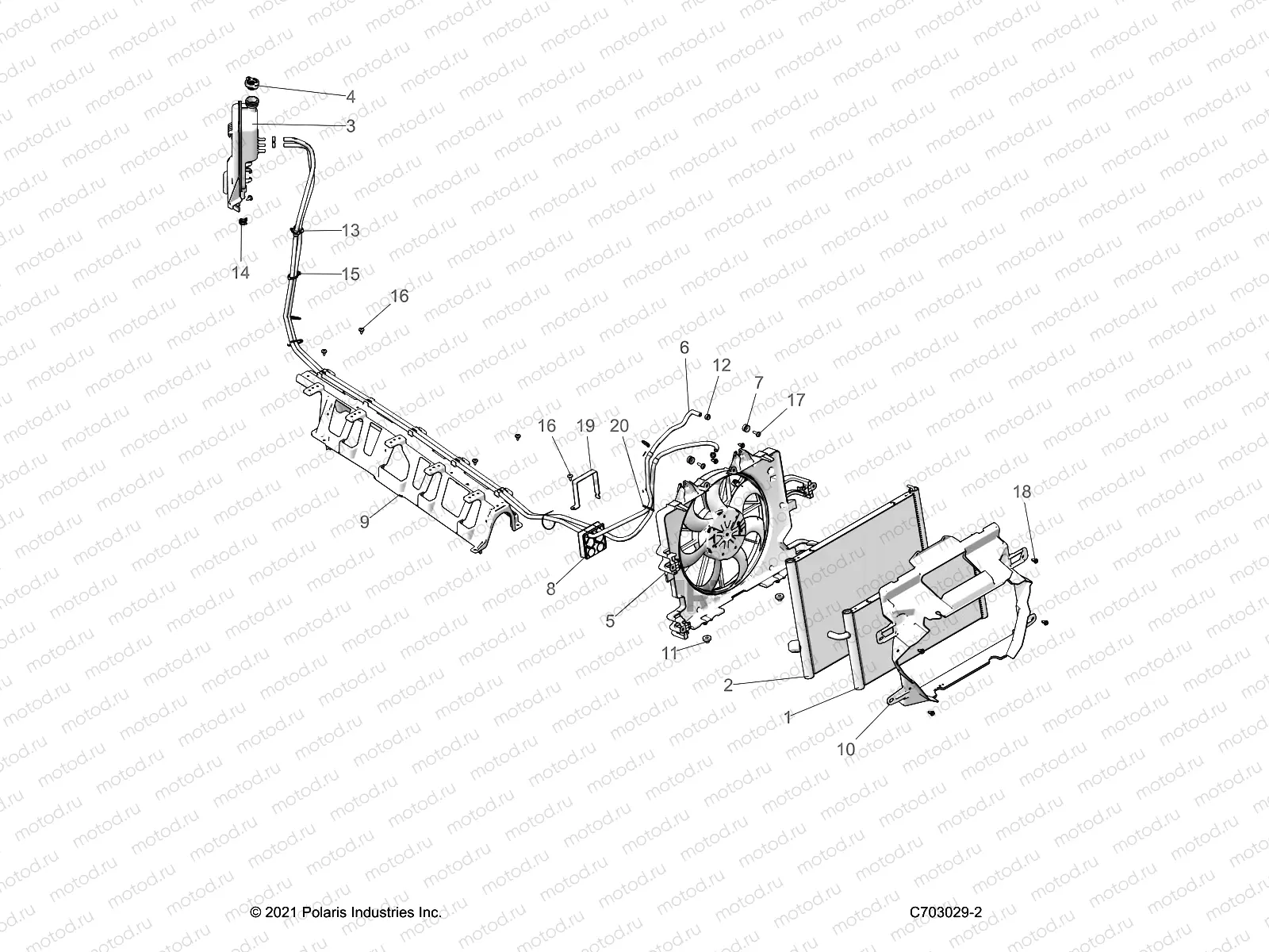 ENGINE | ENGINE, COOLING, RADIATOR - Z22MAC92AS/BS/Z92AS/BS (C703029-2)