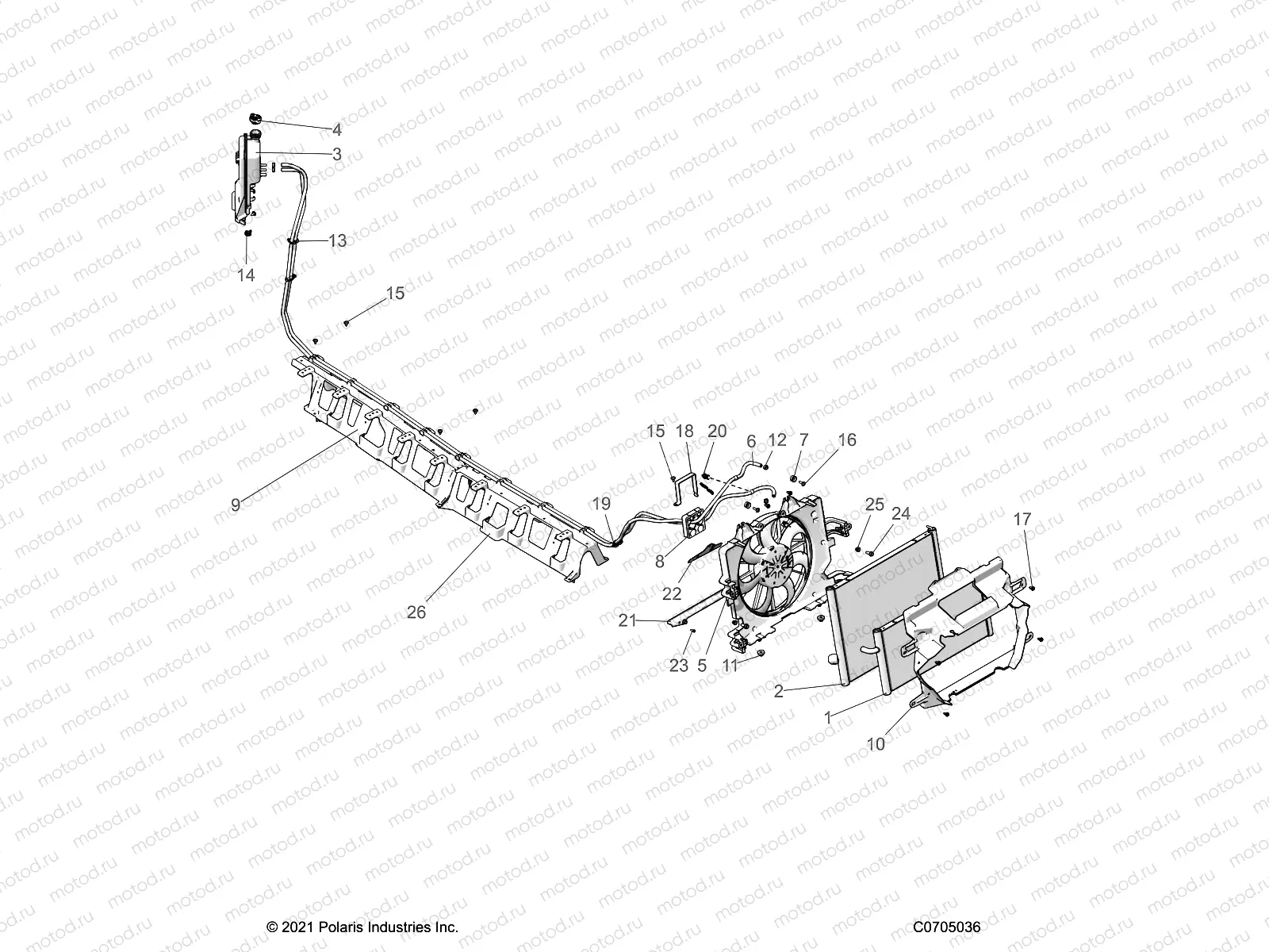 ENGINE | ENGINE, COOLING, RADIATOR - Z23G4D92AL/BL/AE/BE (C0705036)