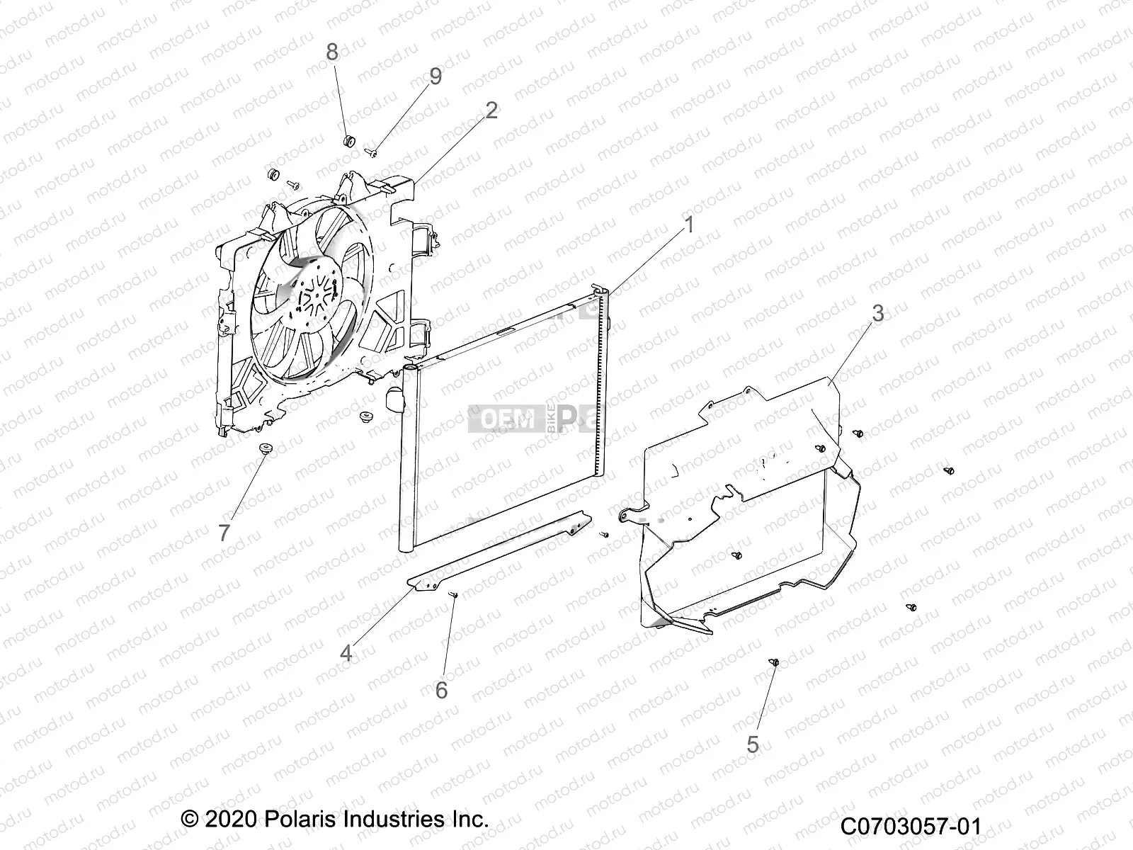 ENGINE | ENGINE, COOLING, RADIATOR - Z23RGD2KAJ/AK/BJ/BK (C0703057-01)