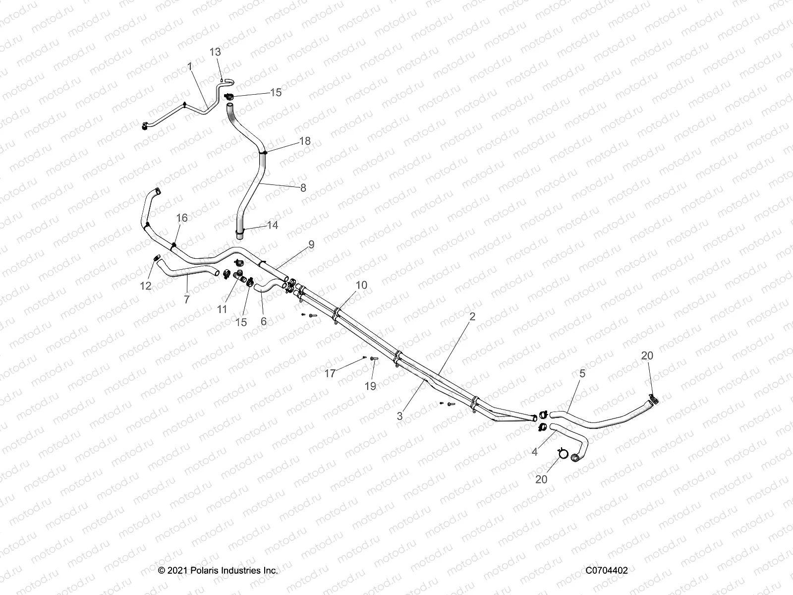 ENGINE | ENGINE, COOLING ROUTING, ENGINE - Z21R4D92AM/BM/AC (C0703027-3)