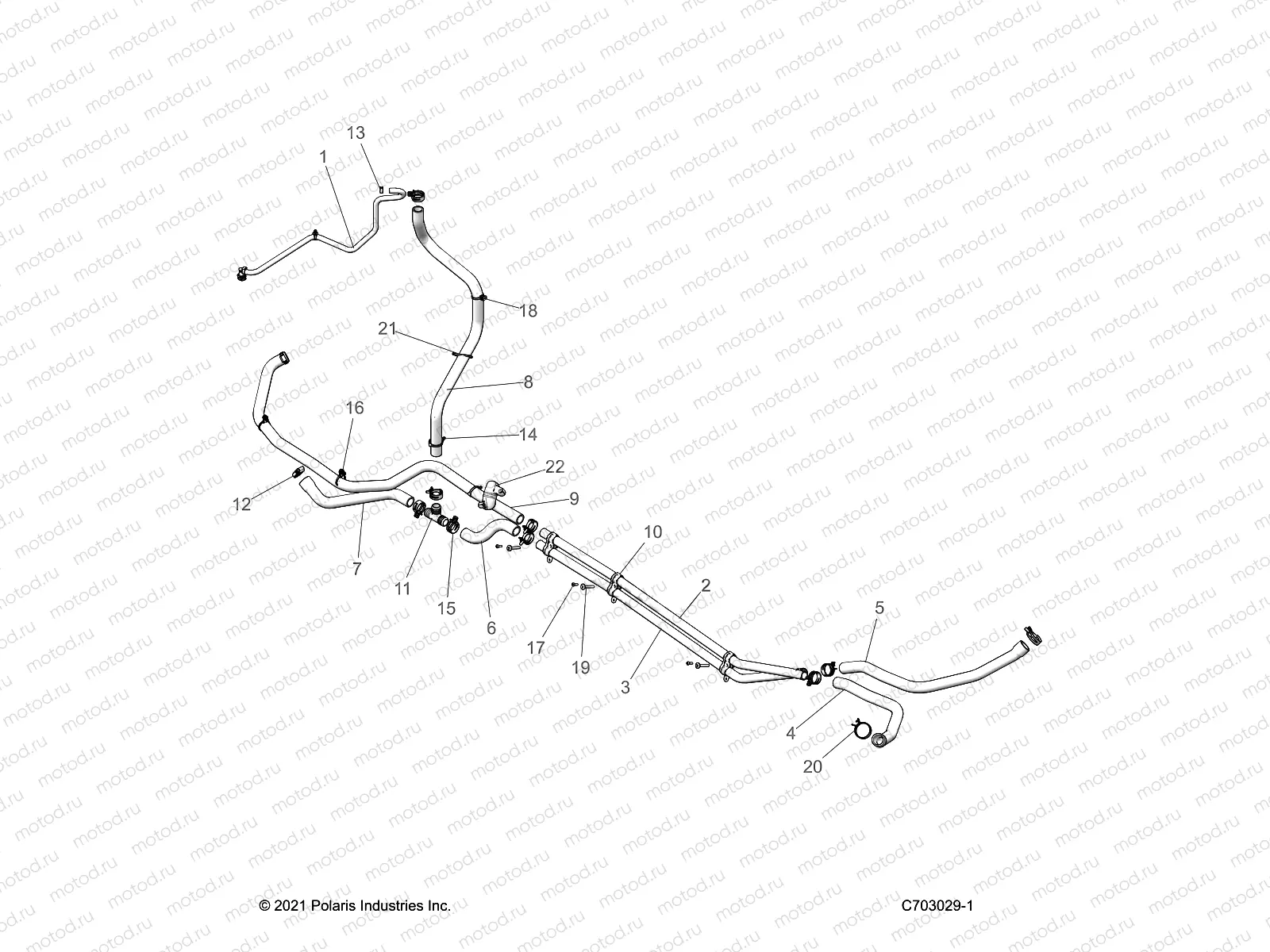 ENGINE | ENGINE, COOLING ROUTING, ENGINE - Z22MAU92AP/BP (C0702889-1)