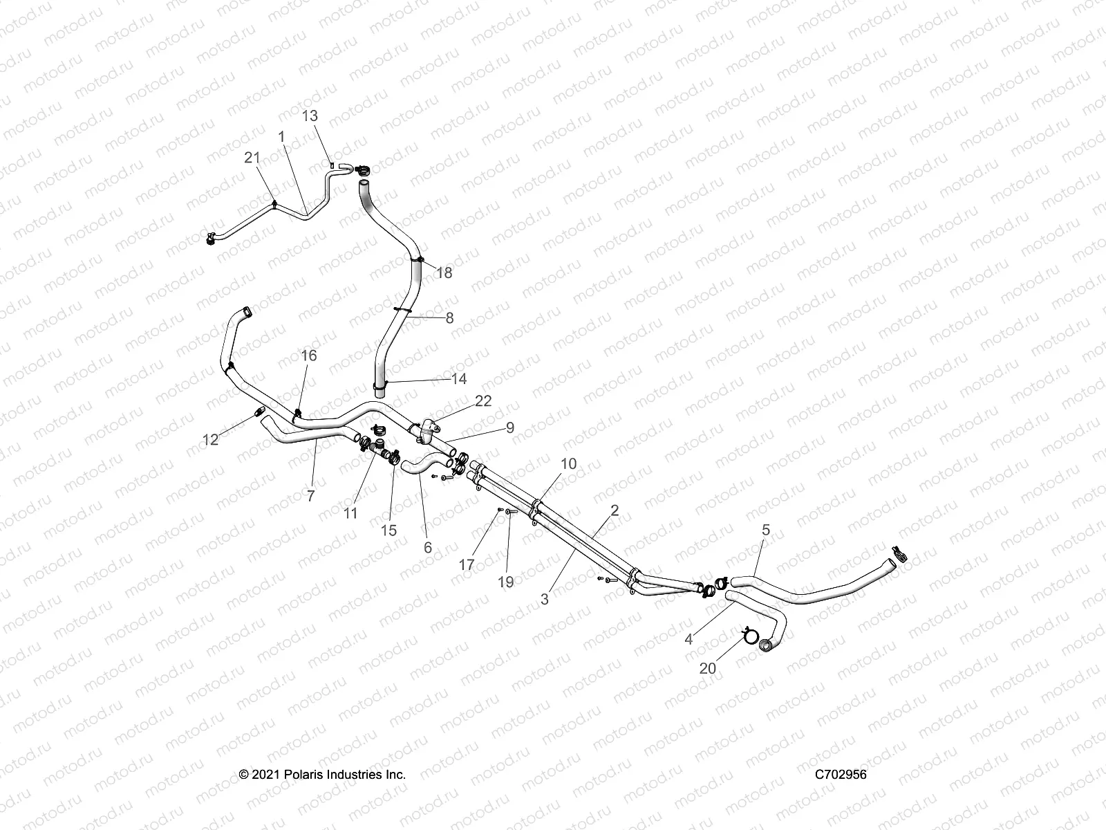 ENGINE | ENGINE, COOLING ROUTING ENGINE - Z23GAD92A/92B (C702956)