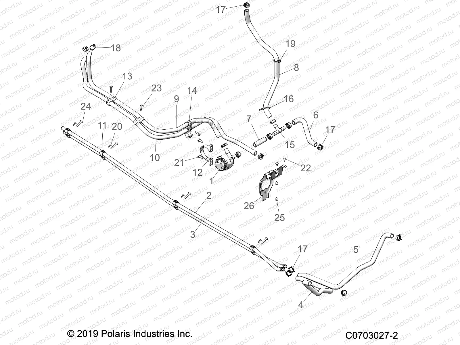 ENGINE | ENGINE, COOLING ROUTING, MANIFOLD - Z23R4B92AK/BK (C0703027-2)