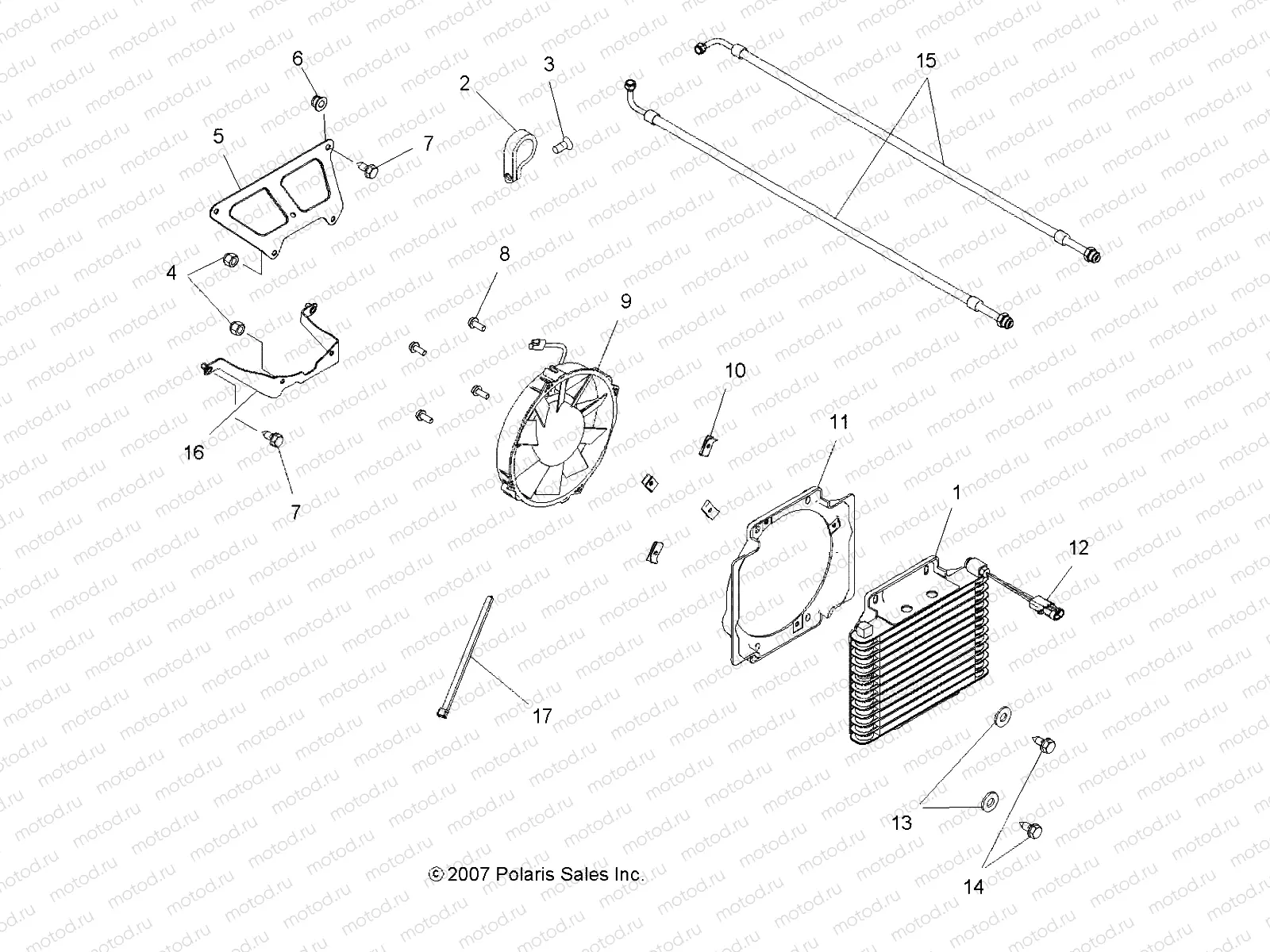ENGINE | ENGINE, COOLING SYSTEM - A08BA32AA (49ATVCOOL08TBLZR)