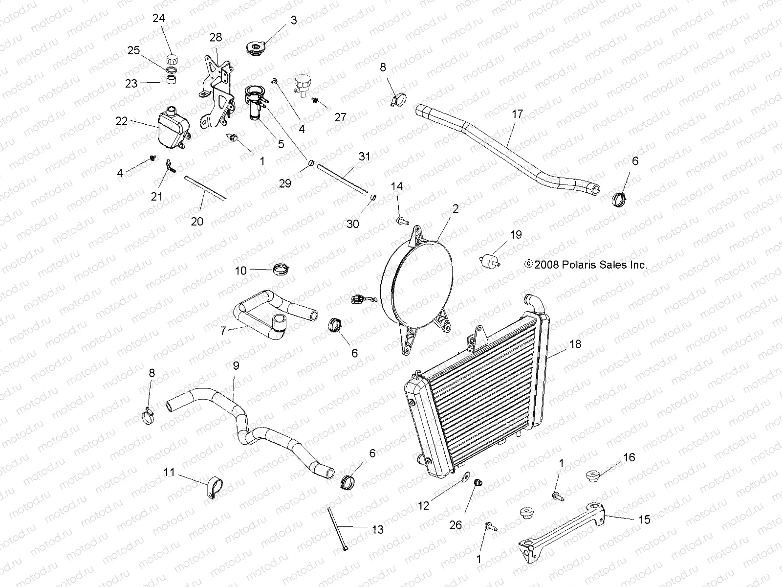 ENGINE | ENGINE, COOLING SYSTEM - A10LH46AX/AZ (49ATVCOOL09SP400)