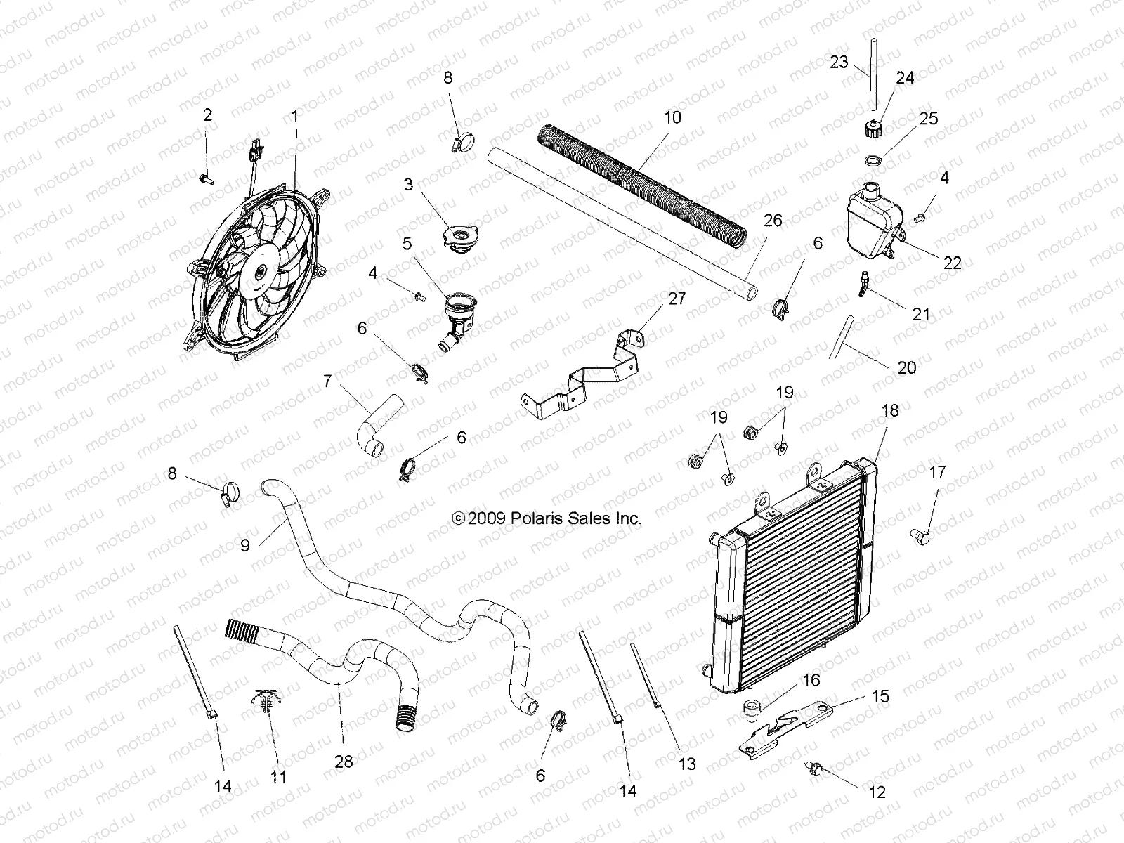 ENGINE | ENGINE, COOLING SYSTEM - A10MN50ET (49ATVCOOL10SP500)
