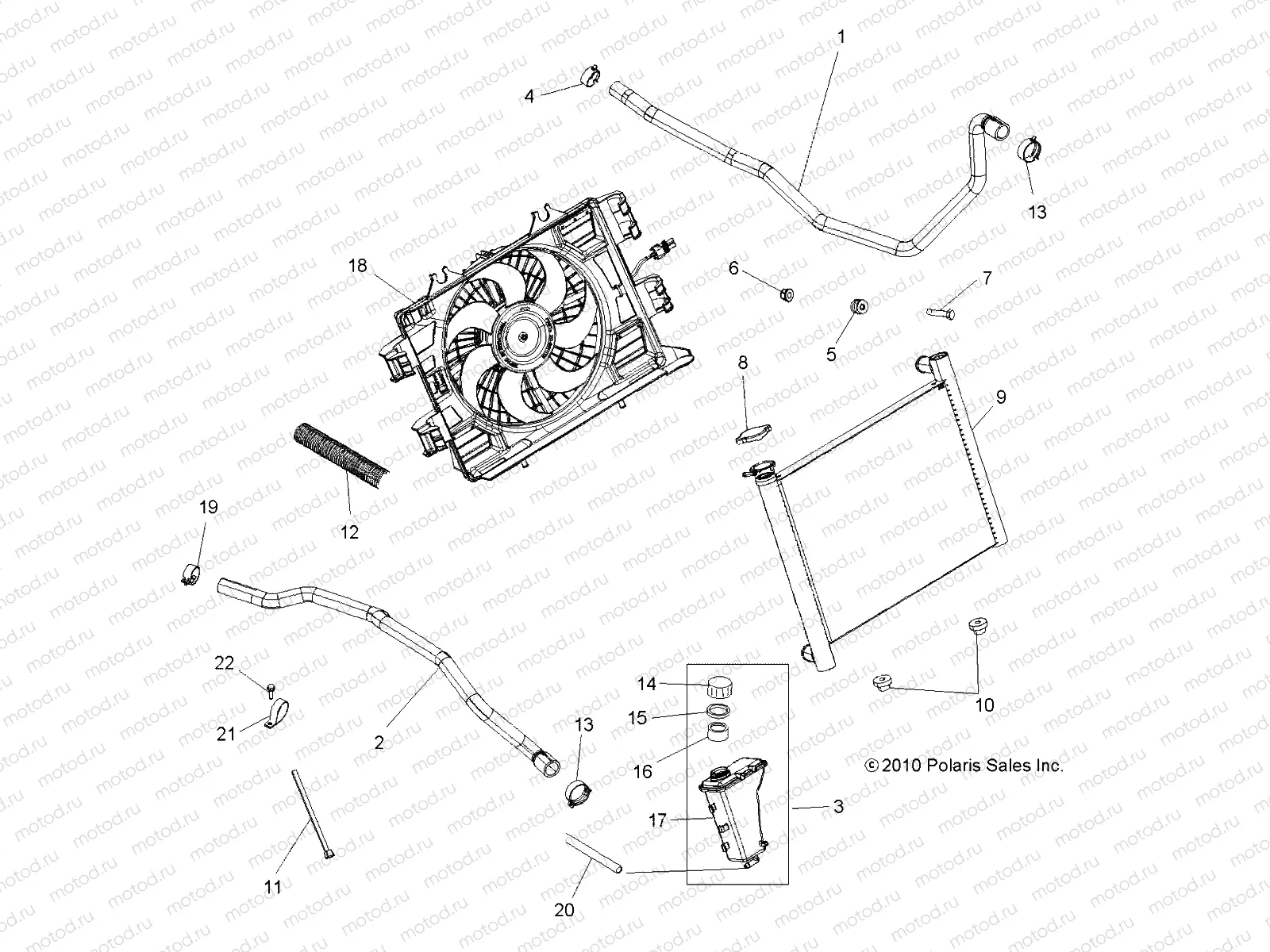 ENGINE | ENGINE, COOLING SYSTEM - A12DN5EFR (49ATVCOOL11SPTRG550)