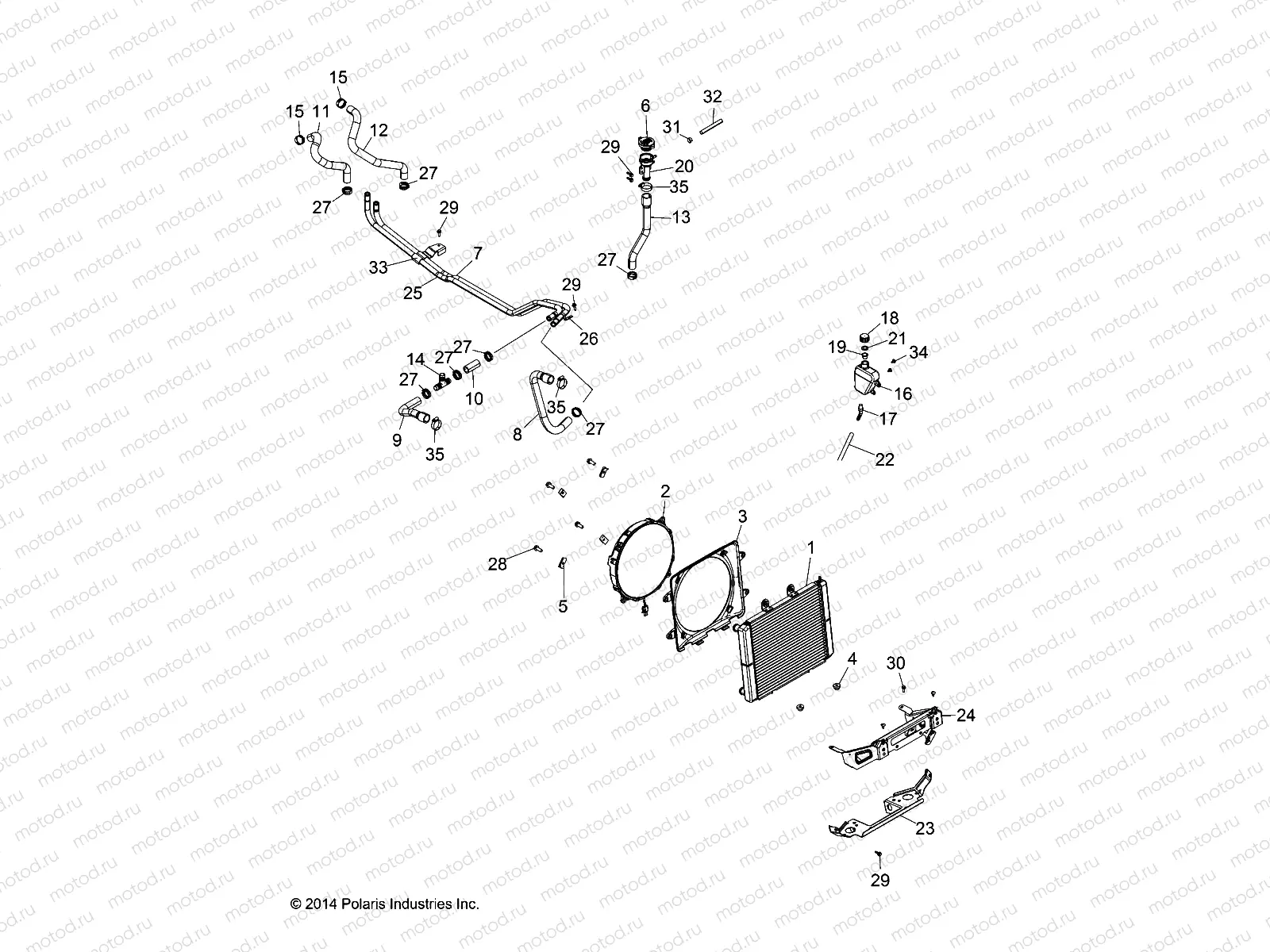 ENGINE | ENGINE, COOLING SYSTEM - A15DAA32EA/EJ (49ATVCOOL15325E)