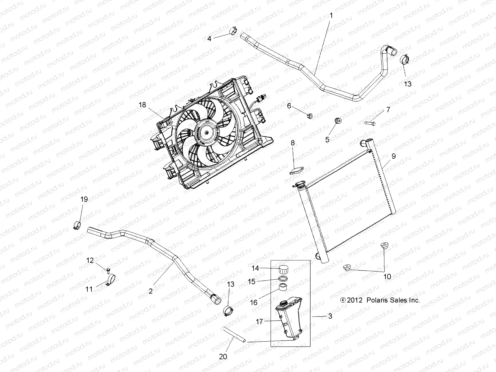 ENGINE | ENGINE, COOLING SYSTEM - A15SXE85AS/AM/A85AA/AC/AJ (49ATVCOOL13SPXP850)