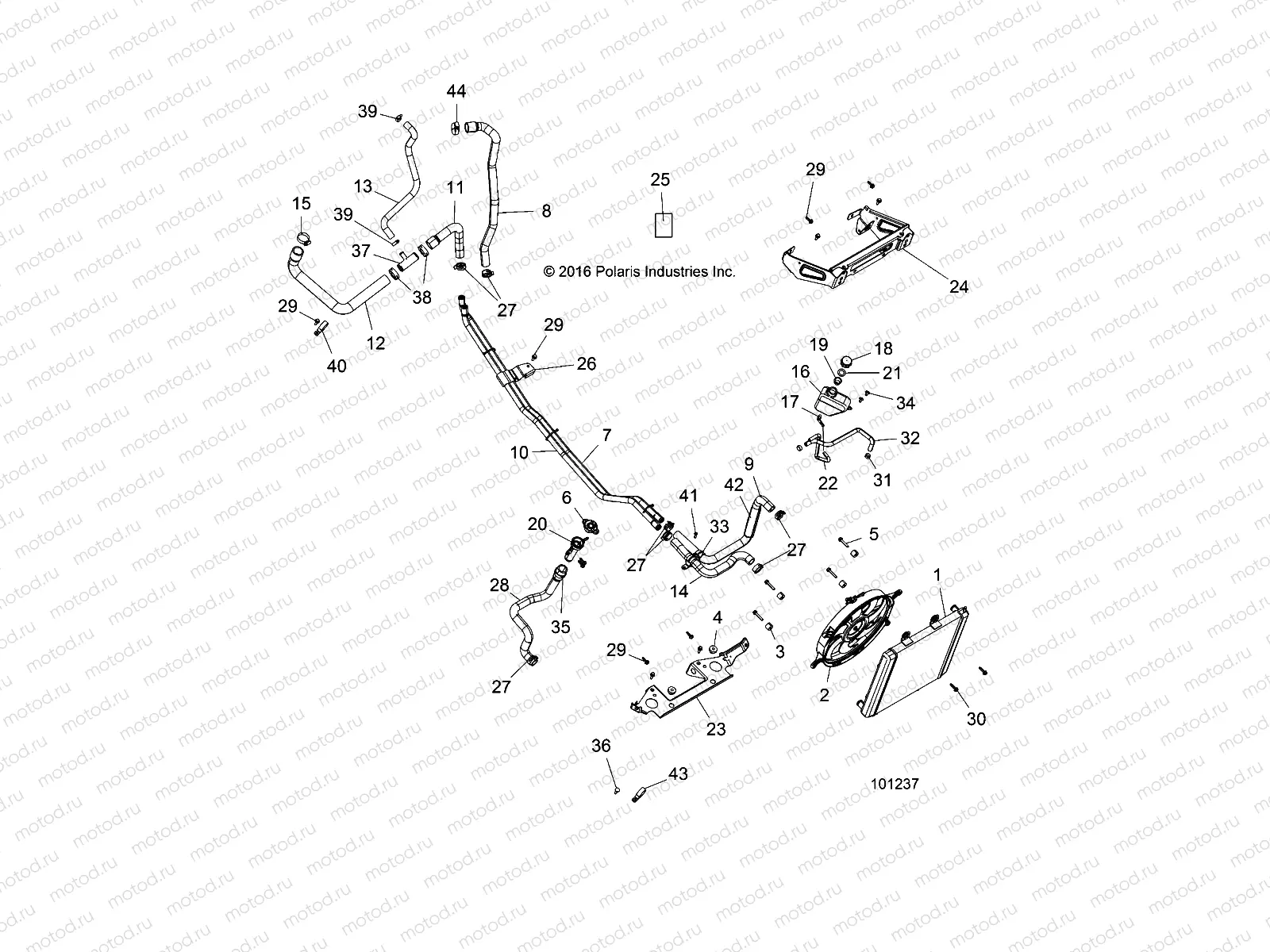 ENGINE | ENGINE, COOLING SYSTEM - A17DAA50A7 (101237)