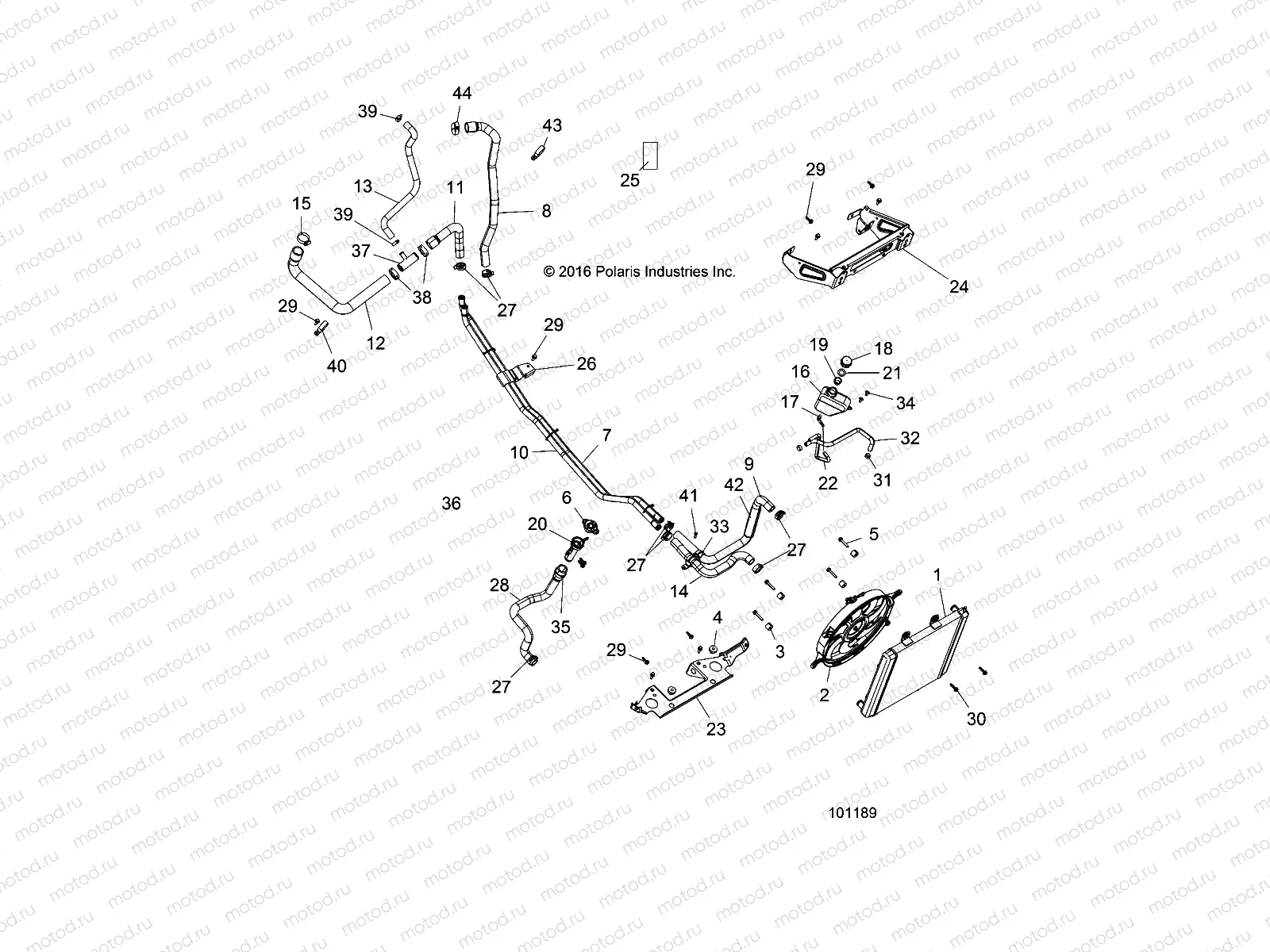 ENGINE | ENGINE, COOLING SYSTEM - A17DAE57AM (101189)