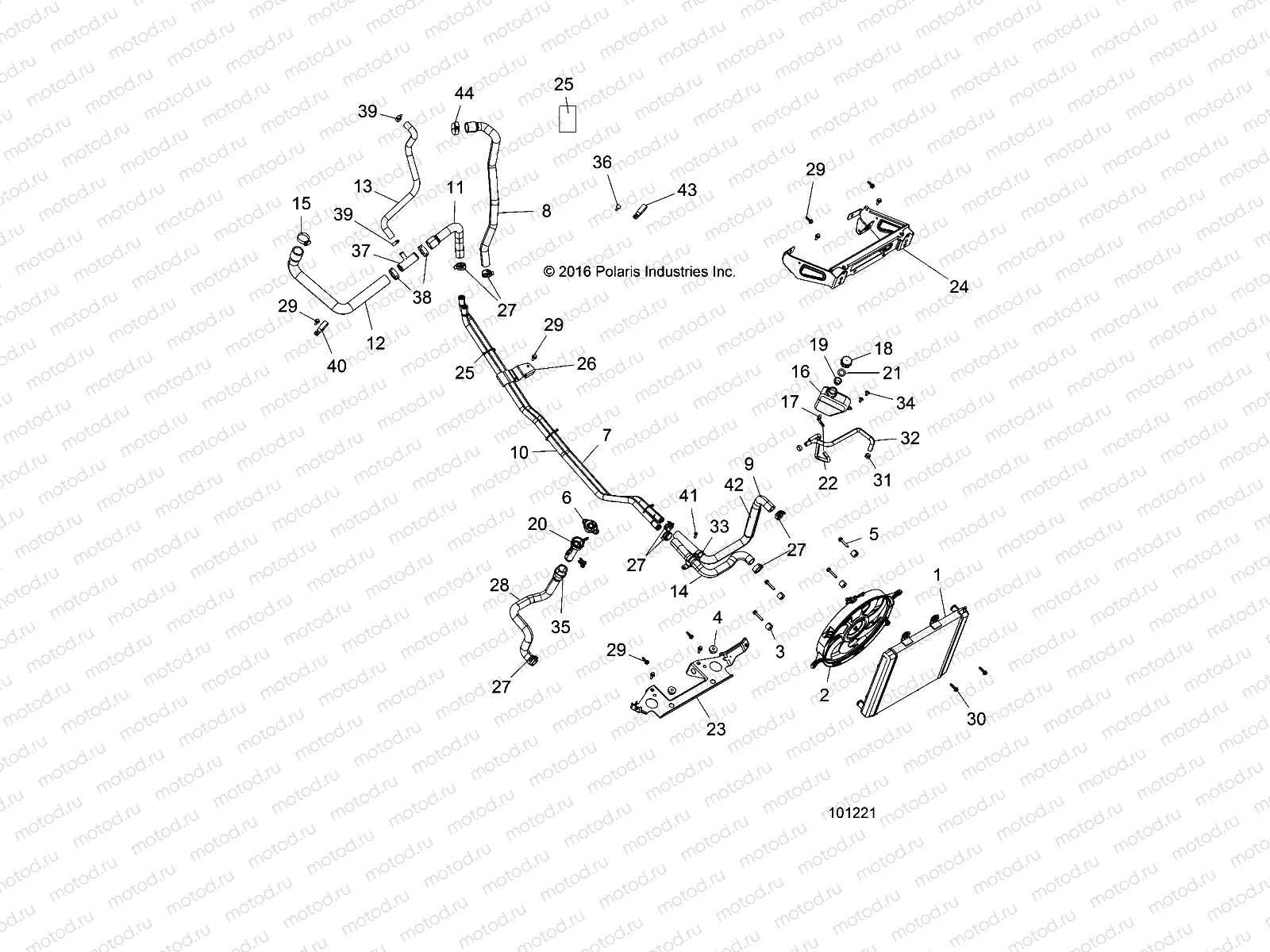 ENGINE | ENGINE, COOLING SYSTEM - A17DAH57A5 (101221)