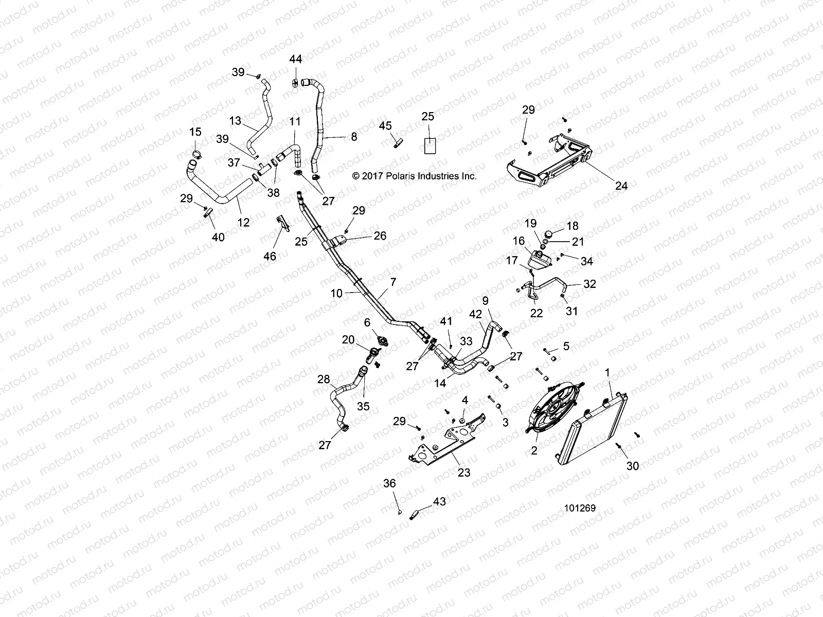 ENGINE | ENGINE, COOLING SYSTEM - A18DAA50B7 (101269)