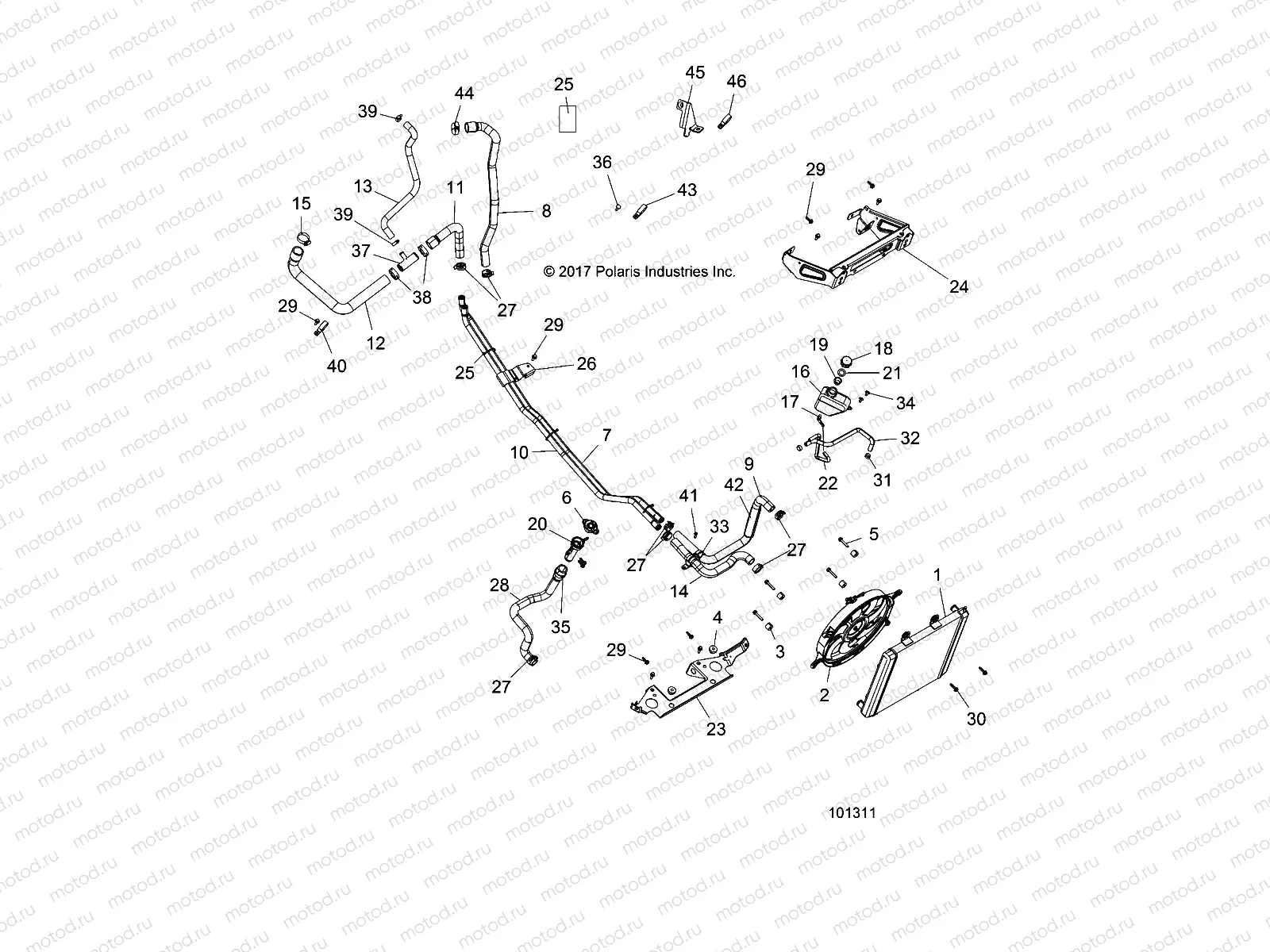 ENGINE | ENGINE, COOLING SYSTEM - A18DAE57N5 (101311)