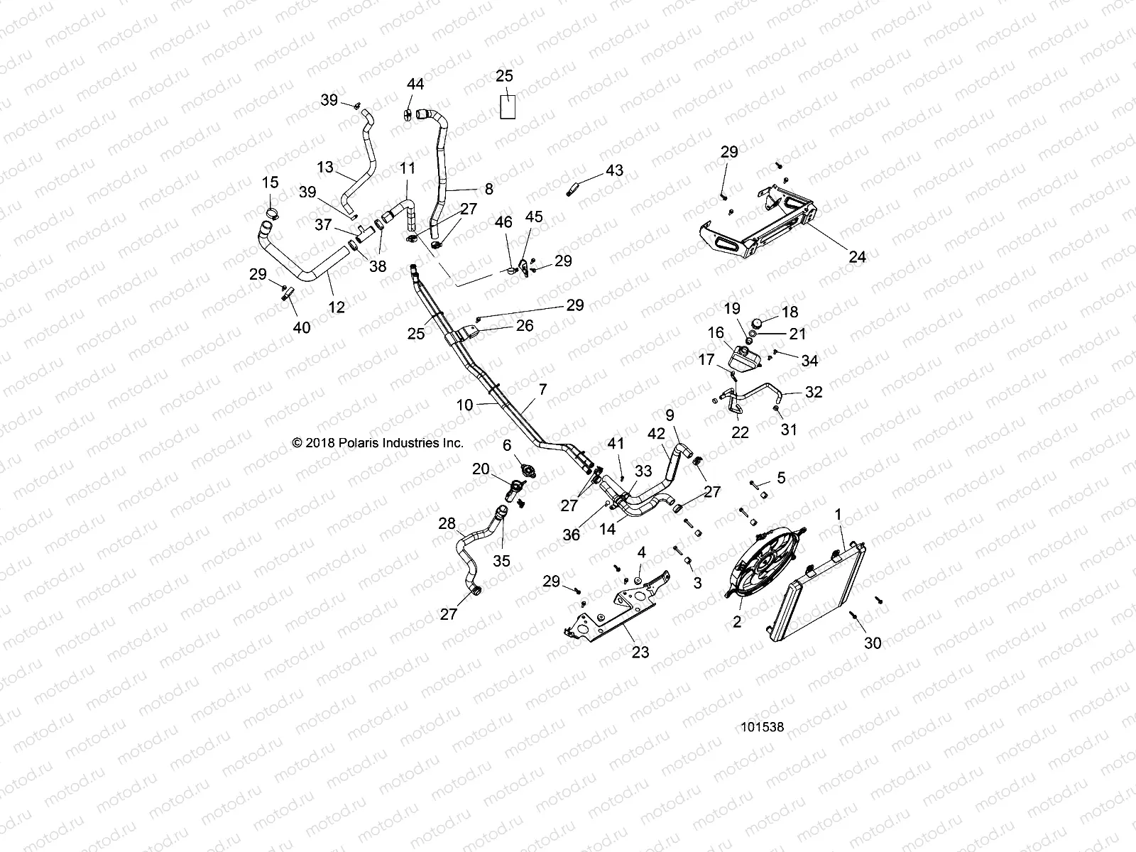 ENGINE | ENGINE, COOLING SYSTEM - A19DAE57D5 (101538)