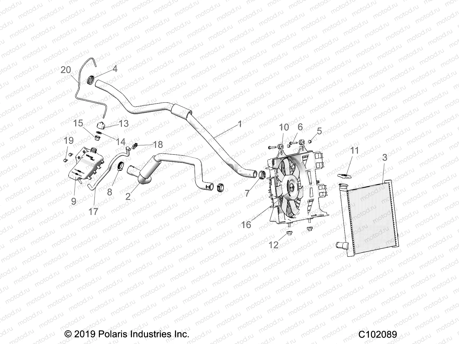 ENGINE | ENGINE, COOLING SYSTEM - A21SLE95FG/S95CG/S95FG (C102089)