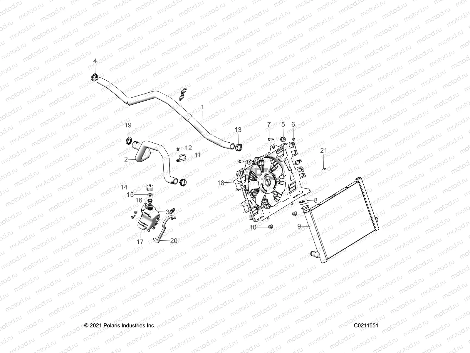 ENGINE | ENGINE, COOLING SYSTEM - A23SXE95PG/PK (C0211551)