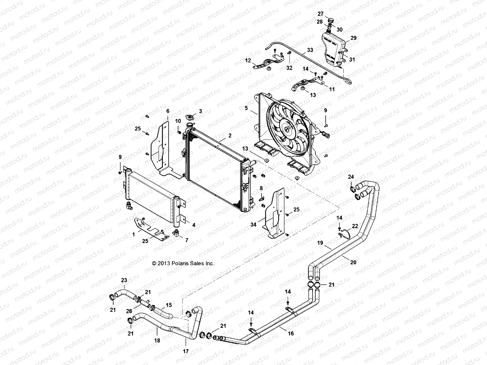 ENGINE | ENGINE, COOLING SYSTEM - D131D9JDJ/1L9JDJ/2M9JDJ (49BRUTUSCOOL13)